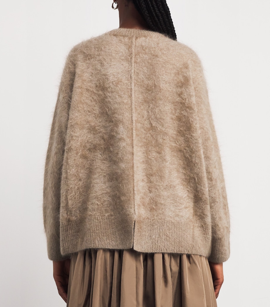 Cashmere Brushed Sweater BEIGE Image 4