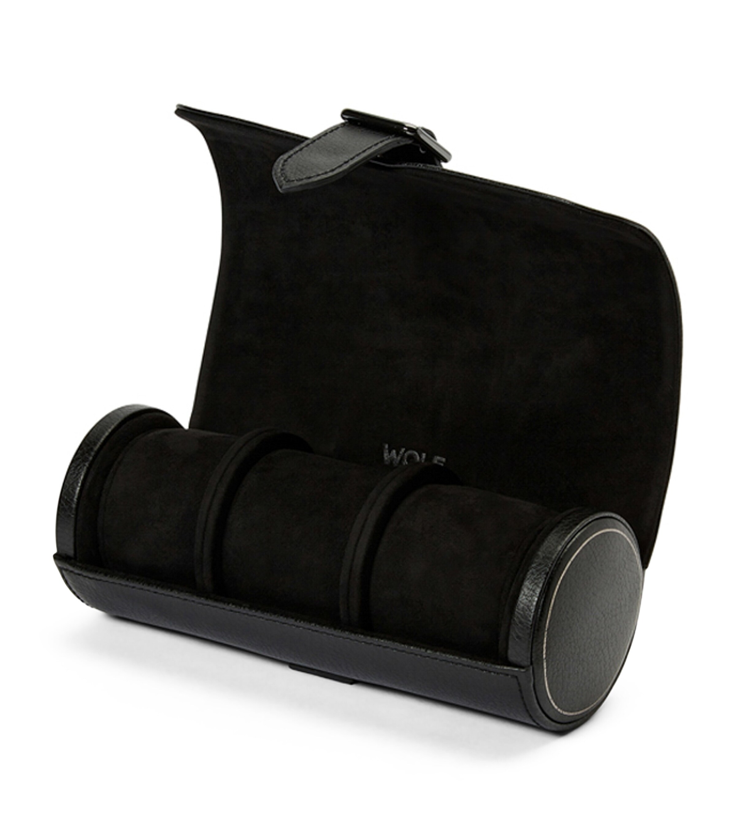 Vegan Leather Triple Watch Roll BLACK Image 6