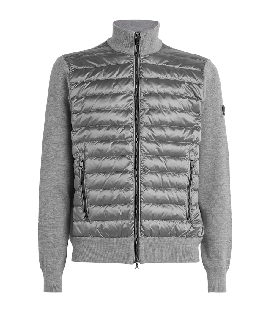 Bogner Mens Padded Zisco Hybrid Jacket Grey Melange Image 1