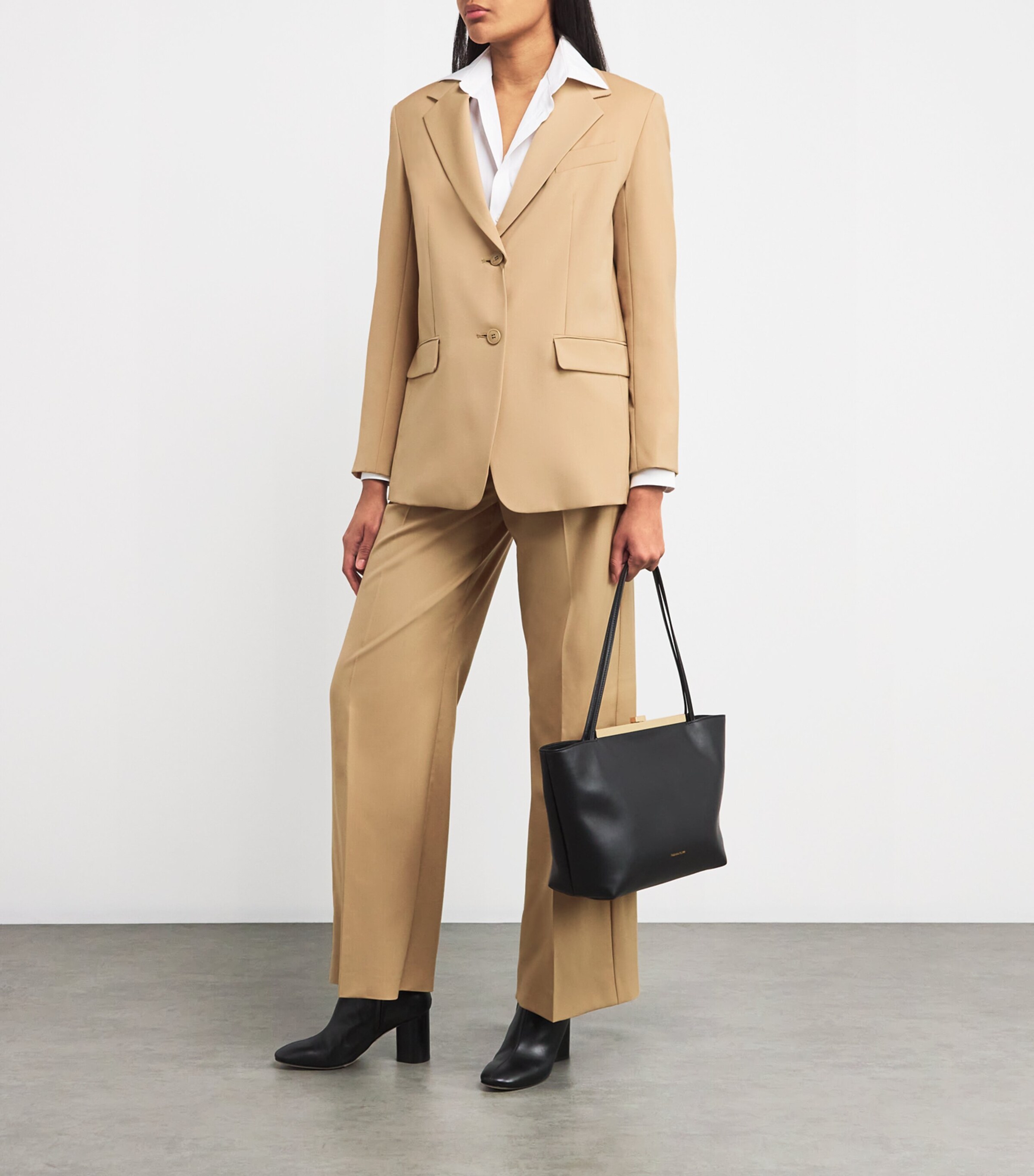 Wool Canvas Blazer BEIGE Image 2