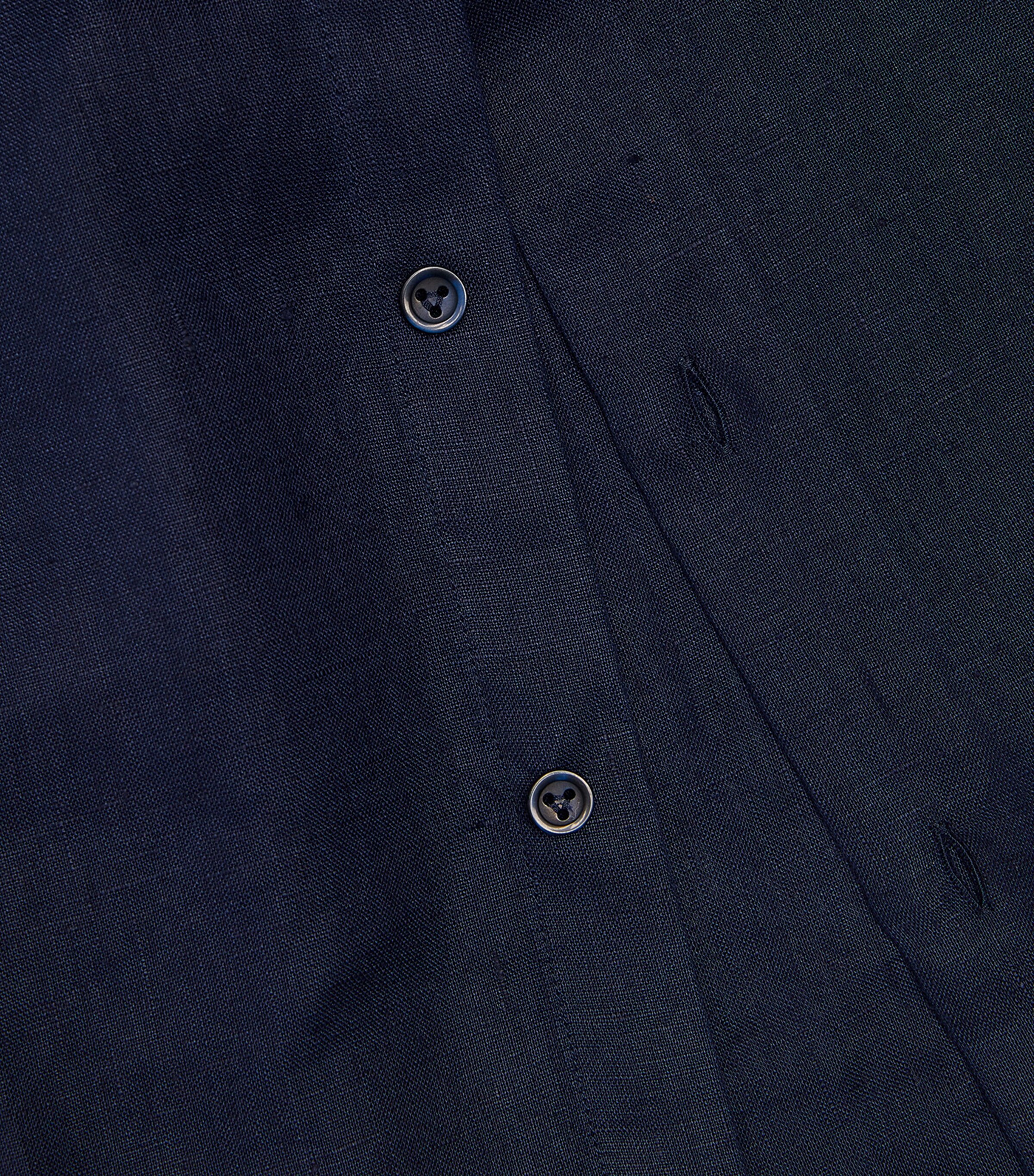 Vilebrequin Mens Linen Caroubis Shirt Blue Marine Image 10