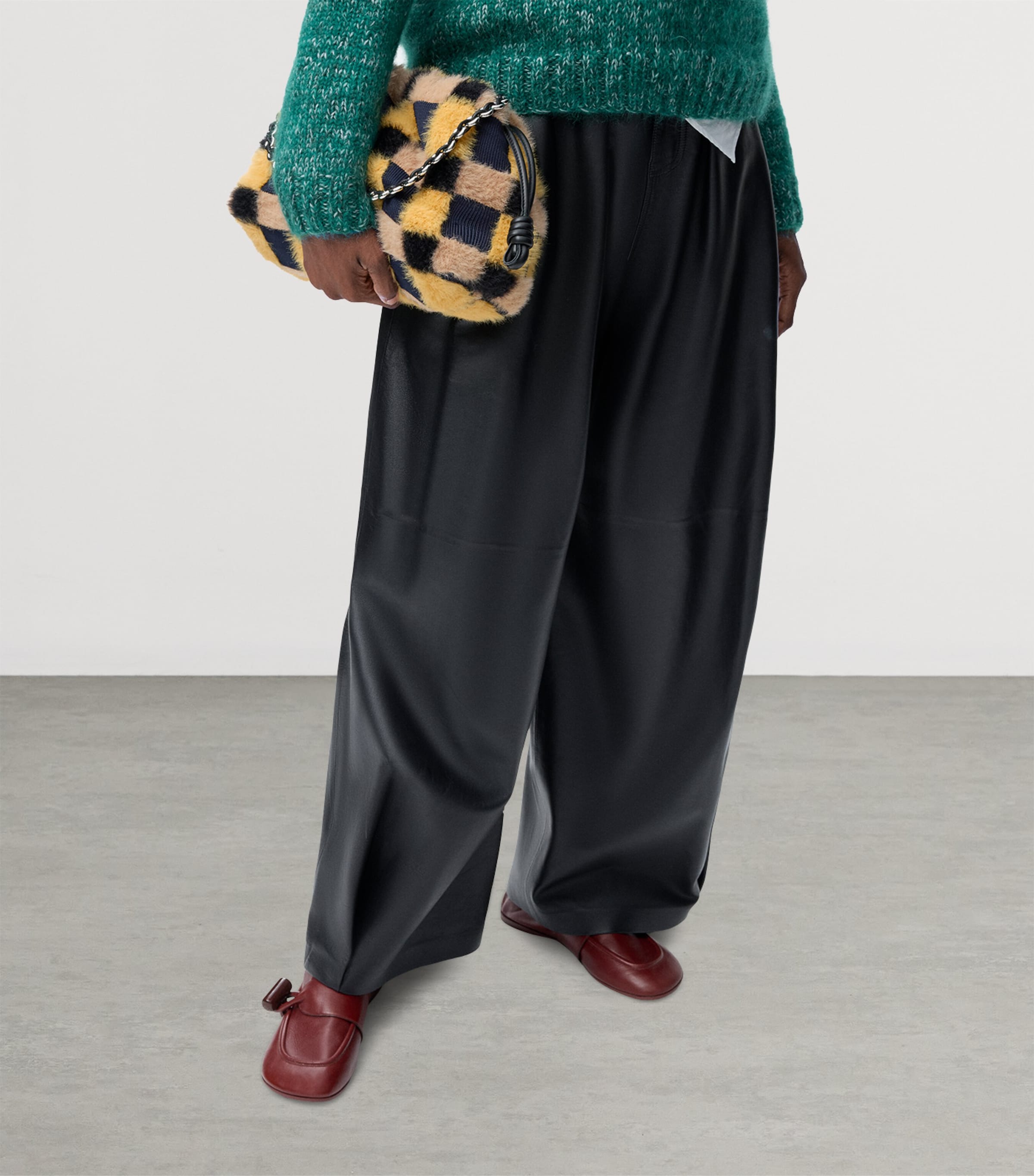 Medium Check Flamenco Shoulder Bag MULTICOLOR DEEP NAVY Image 11