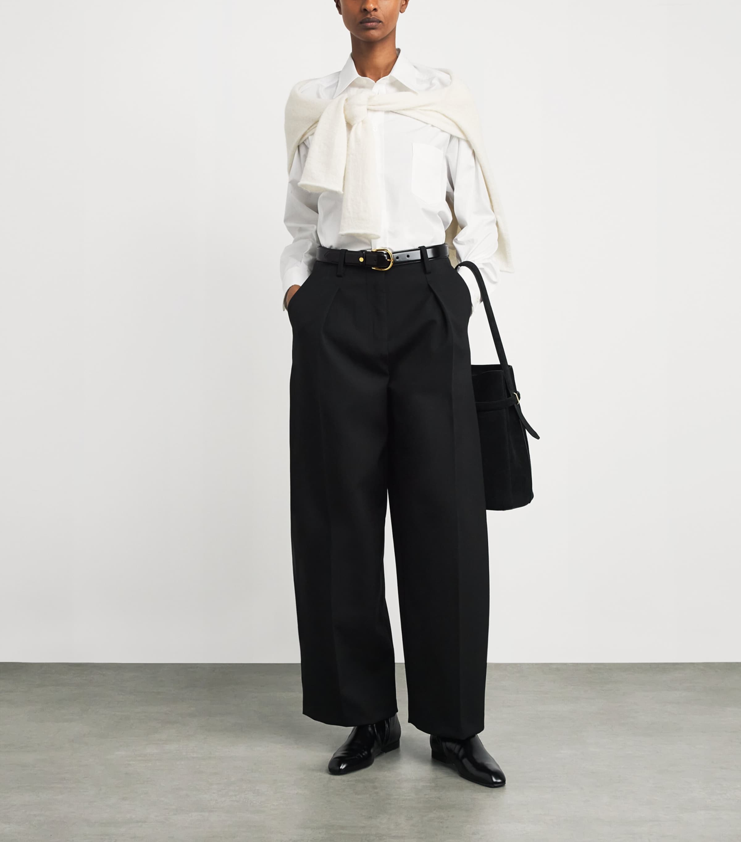 Harrods Leather Belt Black Image 2