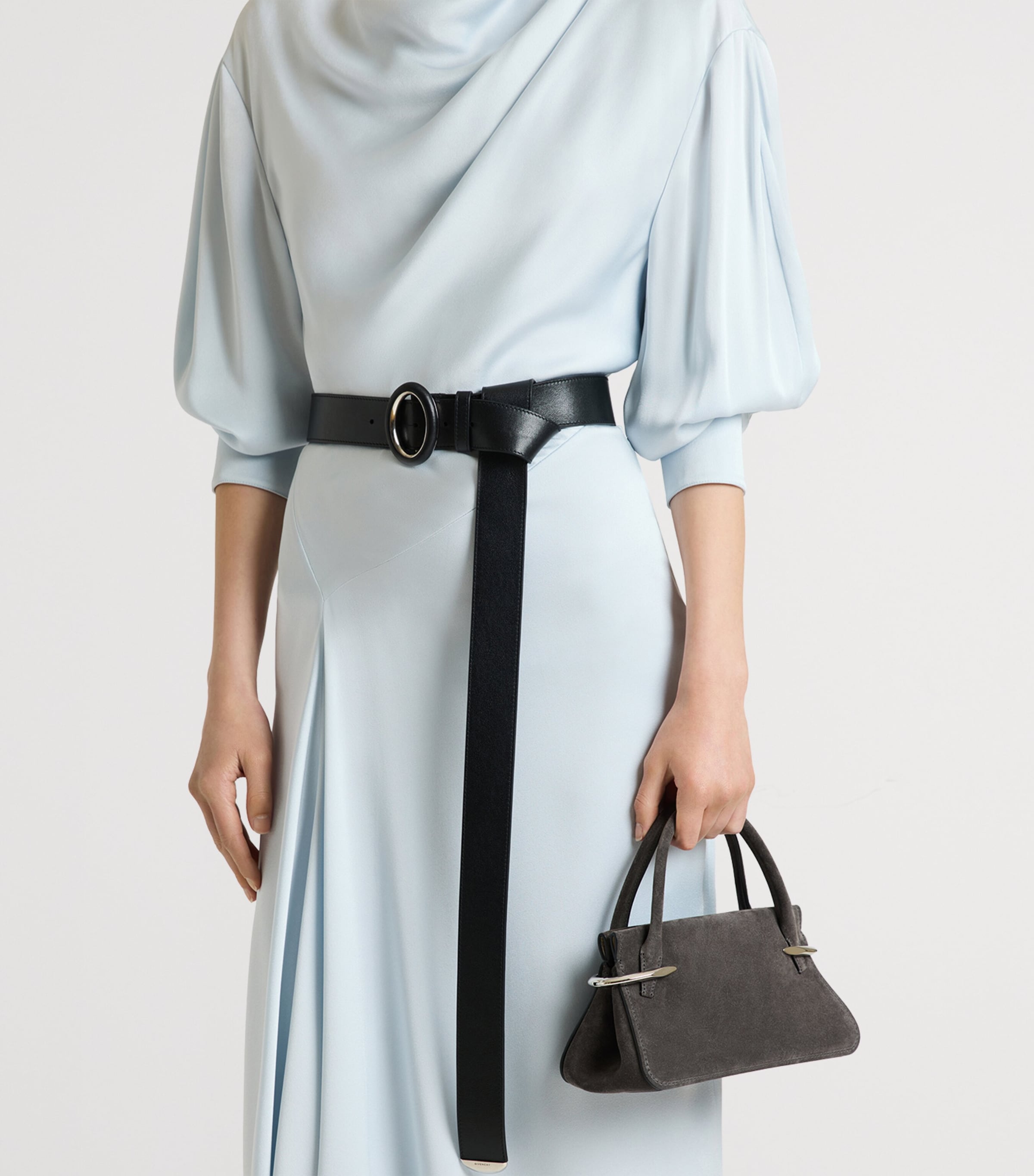 Givenchy Mini Suede Pinch Top-Handle Bag Image 3