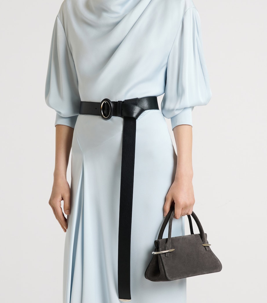 Givenchy Mini Suede Pinch Top-Handle Bag Image 3