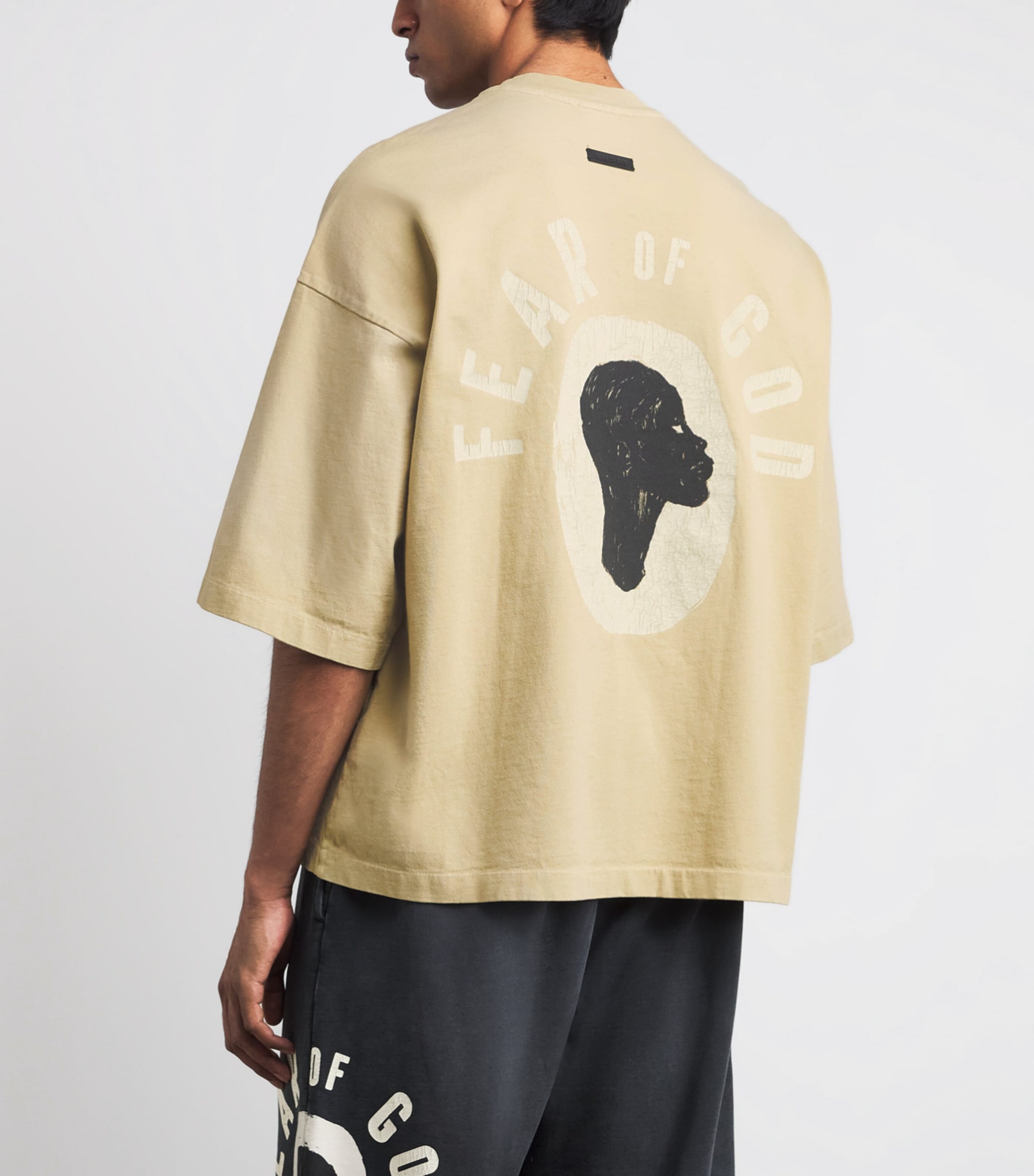 Fear Of God Mens x DSYF Support Liberation Now T-Shirt Clay/ Image 5