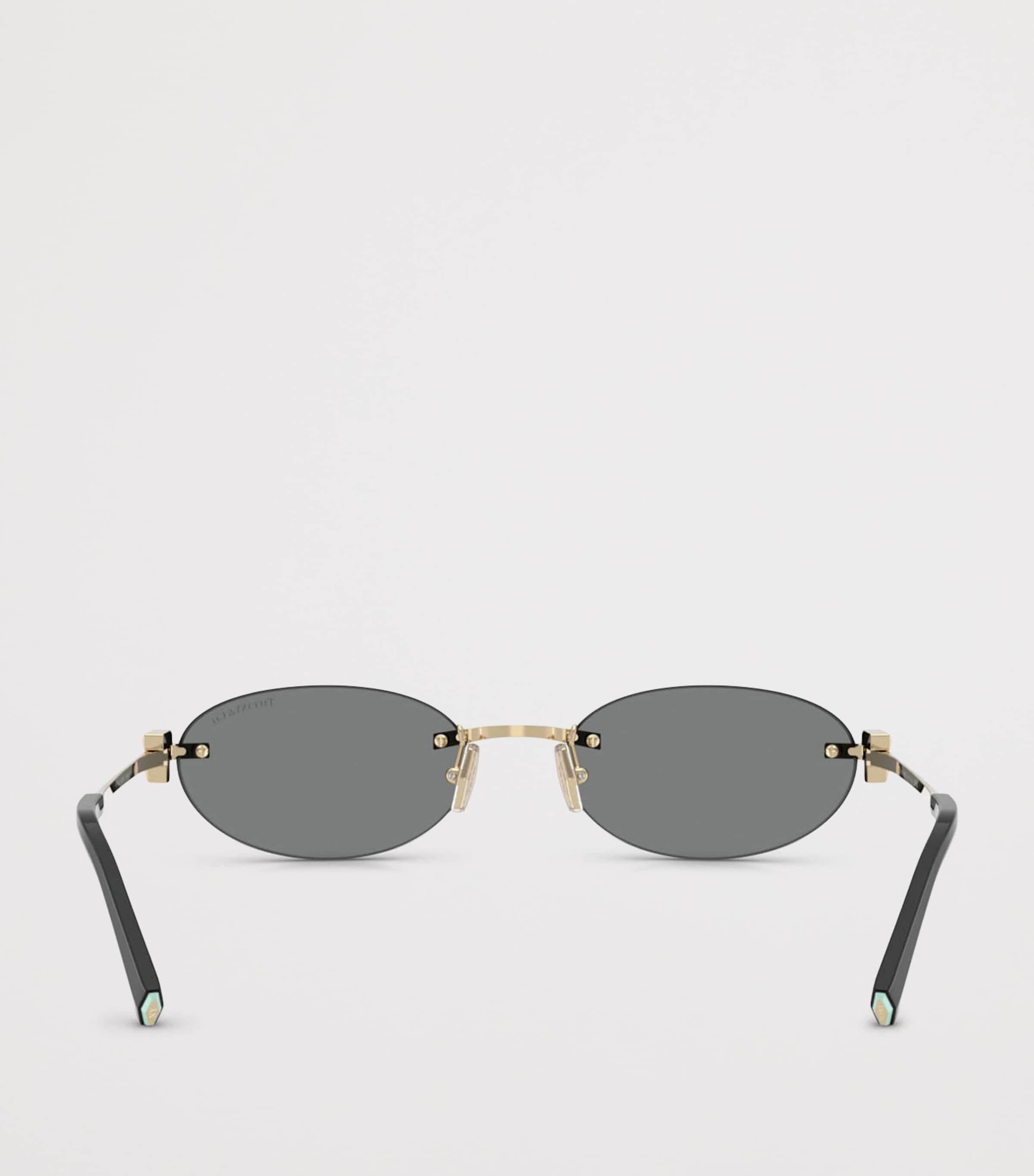 Tiffany & Co. Metal TF3119D Oval Sunglasses Gold Image 4