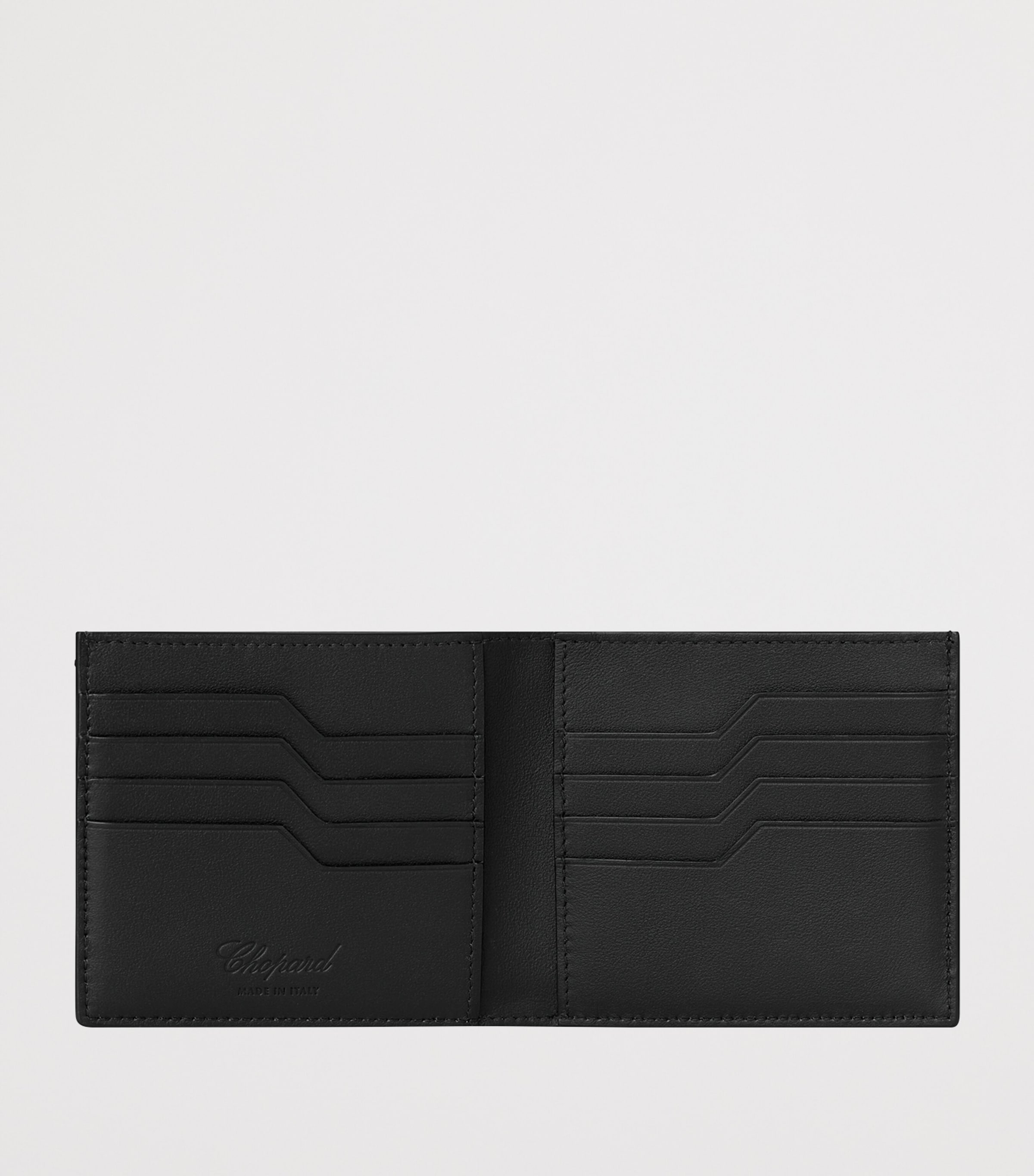 Small Leather Heritage Bifold Wallet BLACK Image 2