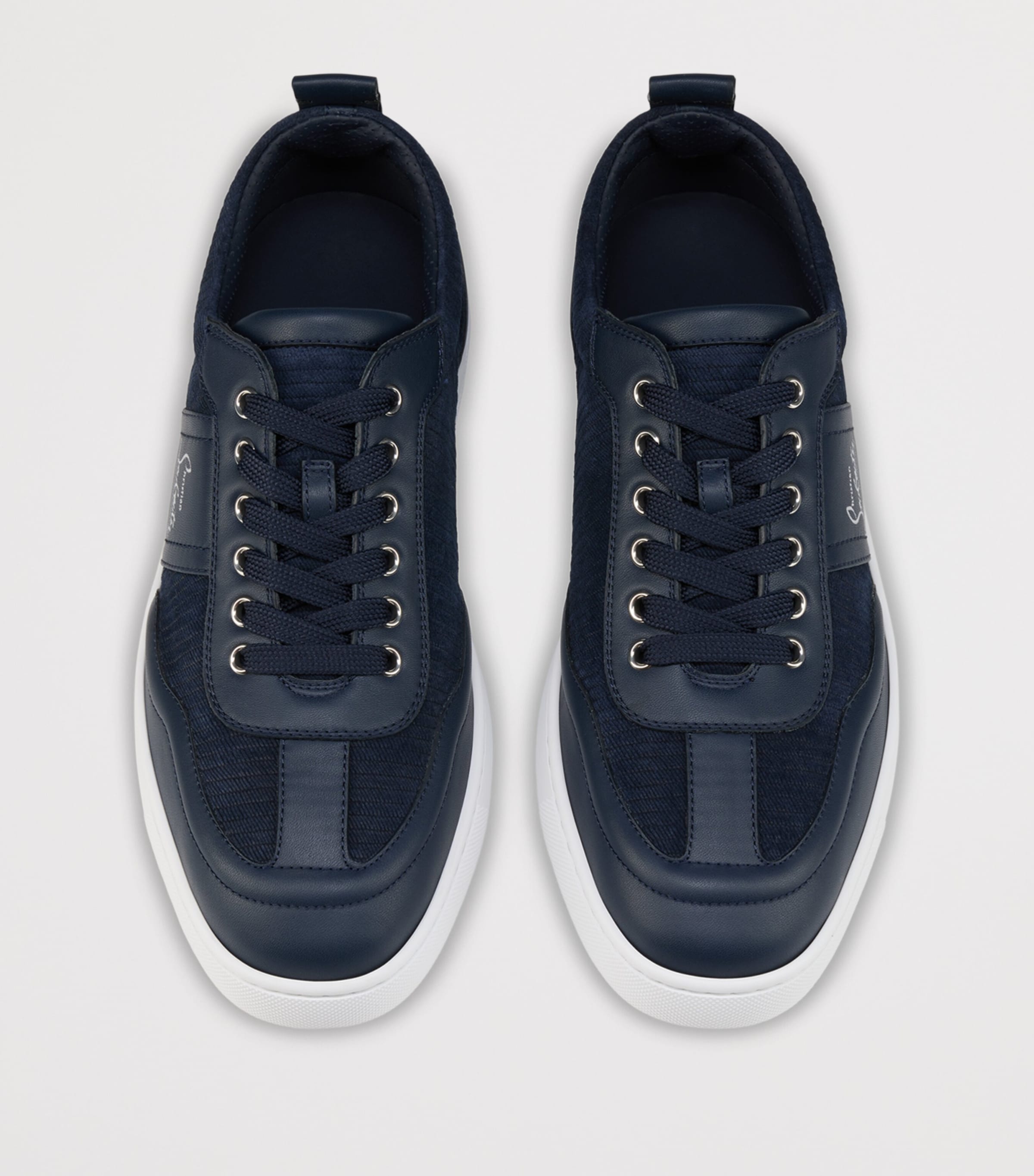Christian Louboutin Retero Leather Low-Top Sneakers Image 3