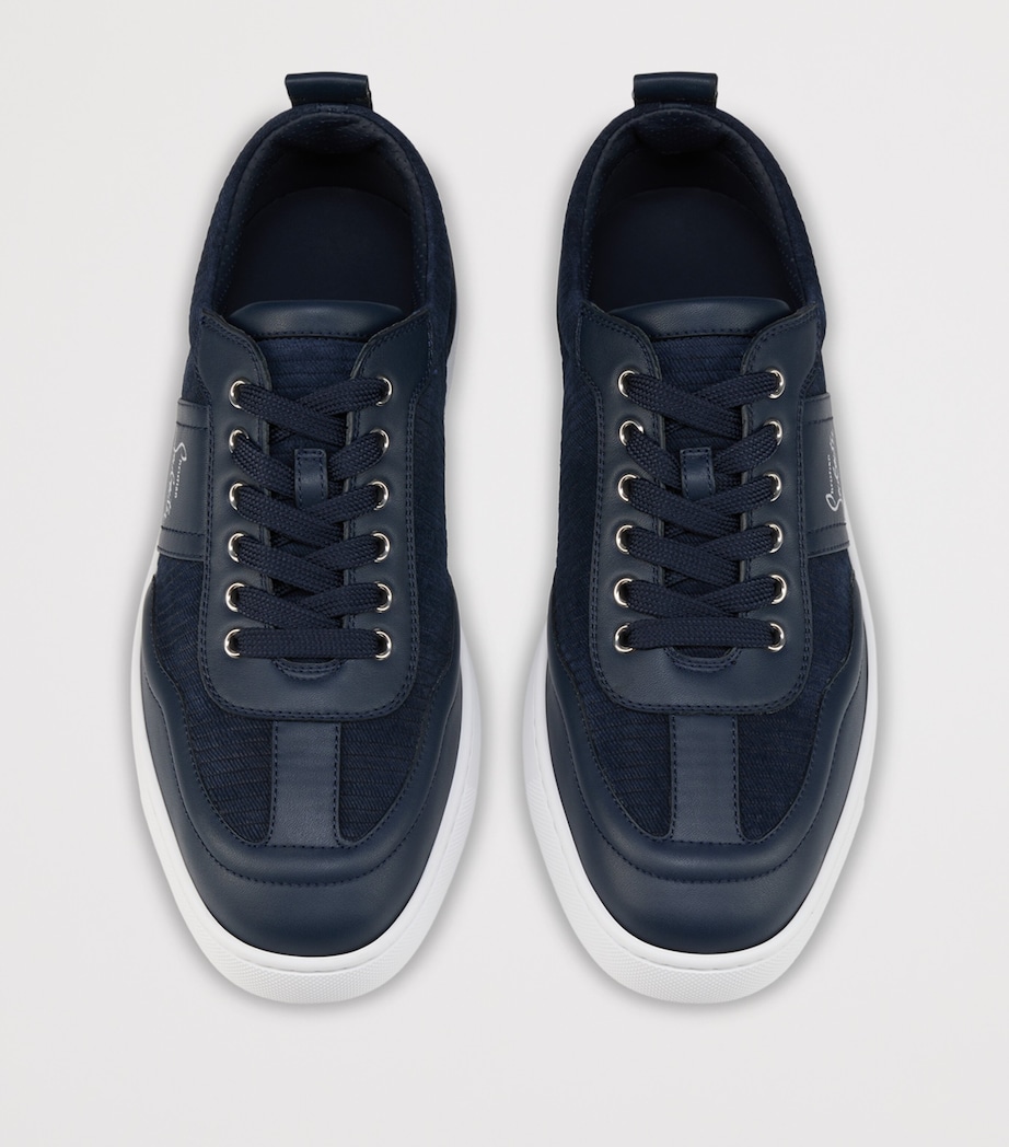 Christian Louboutin Retero Leather Low-Top Sneakers Image 3