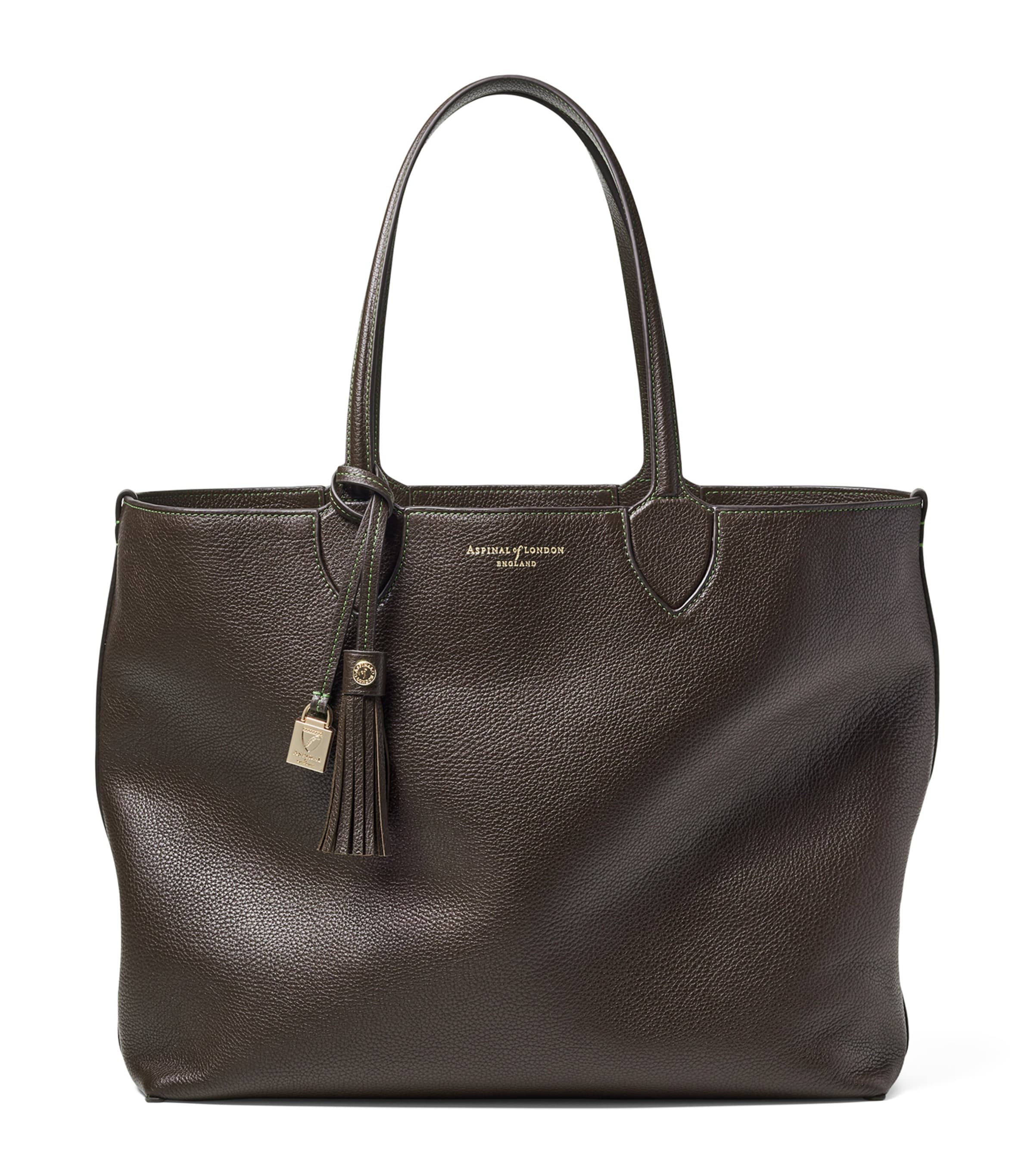 Aspinal Of London Oversized Leather Hudson Tote Bag In Brown