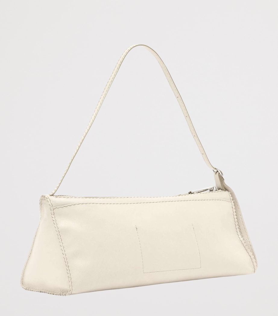 AllSaints Leather Siloh Shoulder Bag Antique White Image 2