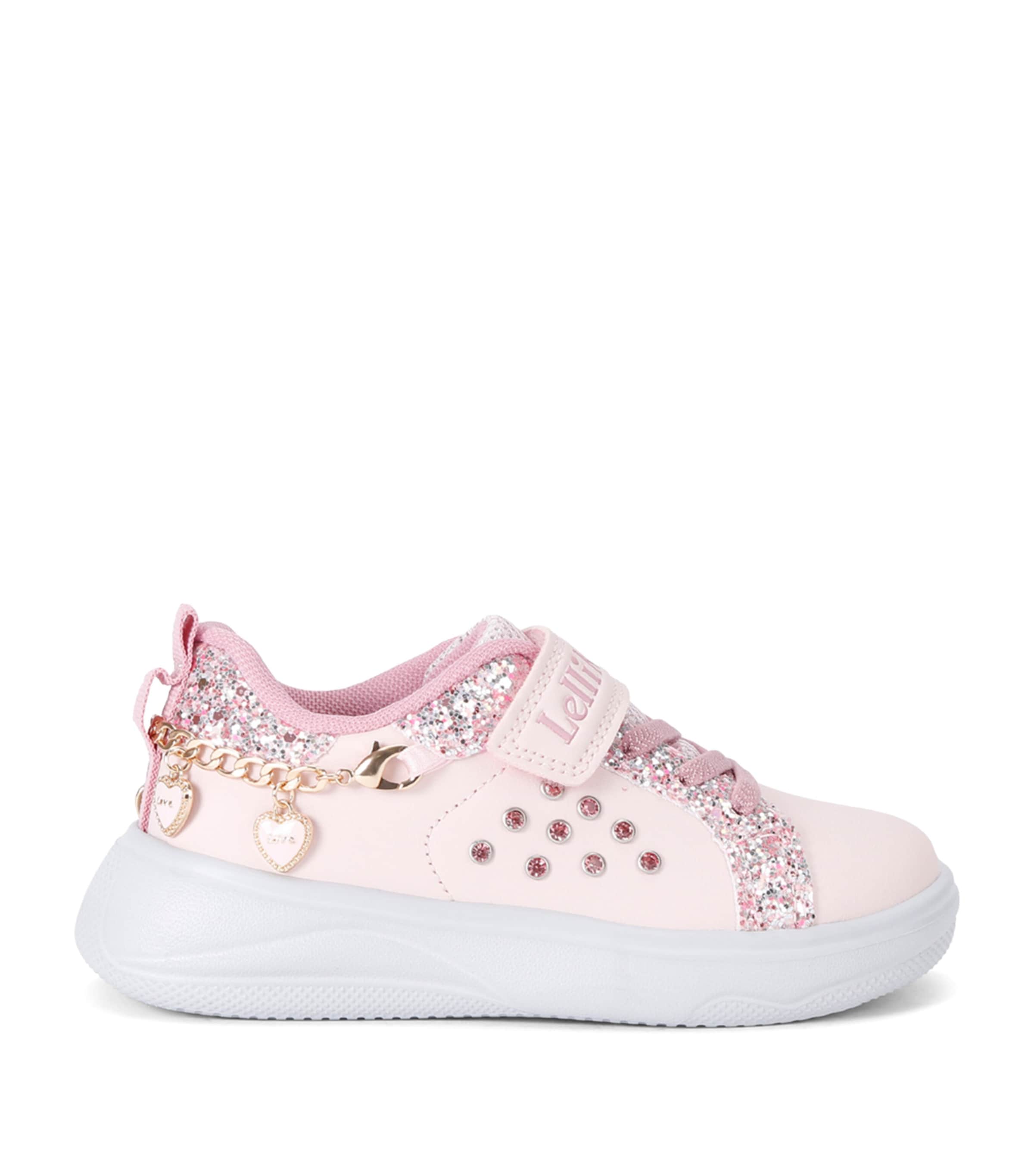 Shop Lelli Kelly Heart-charm Gioiello Sneakers In Pink