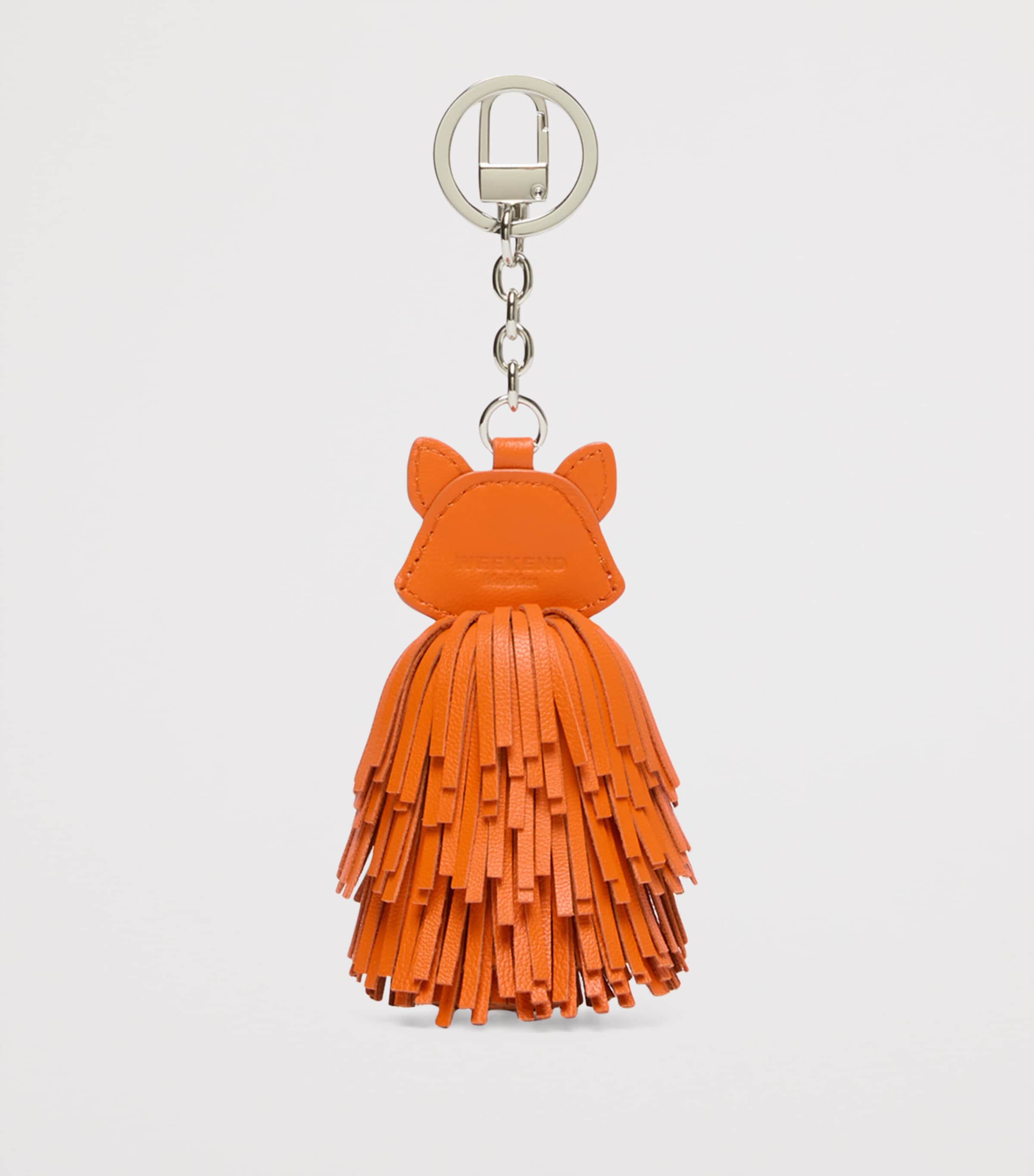 Weekend Max Mara Leather Fox Keyring Orange Image 3