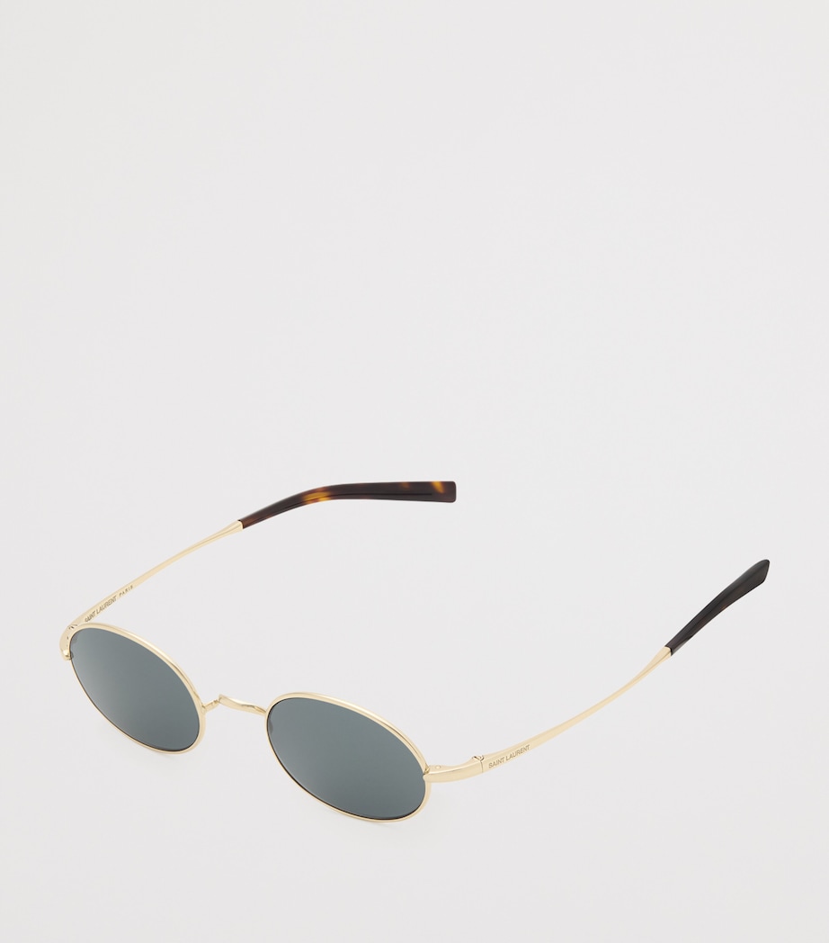 Saint Laurent Metal Oval Sunglasses Image 2