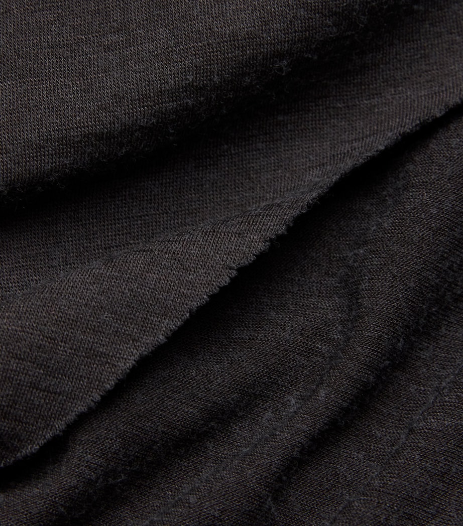 Wool-Silk Pony Tank Top BLACK Image 5