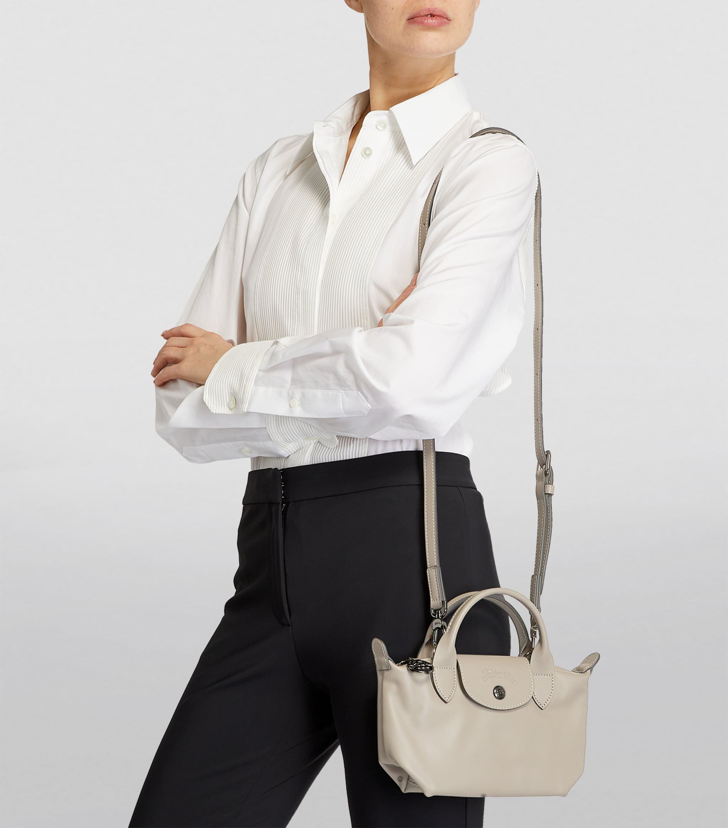 Extra-Small Leather Le Pliage Xtra Handbag P55 TURTLEDOVE Image 3