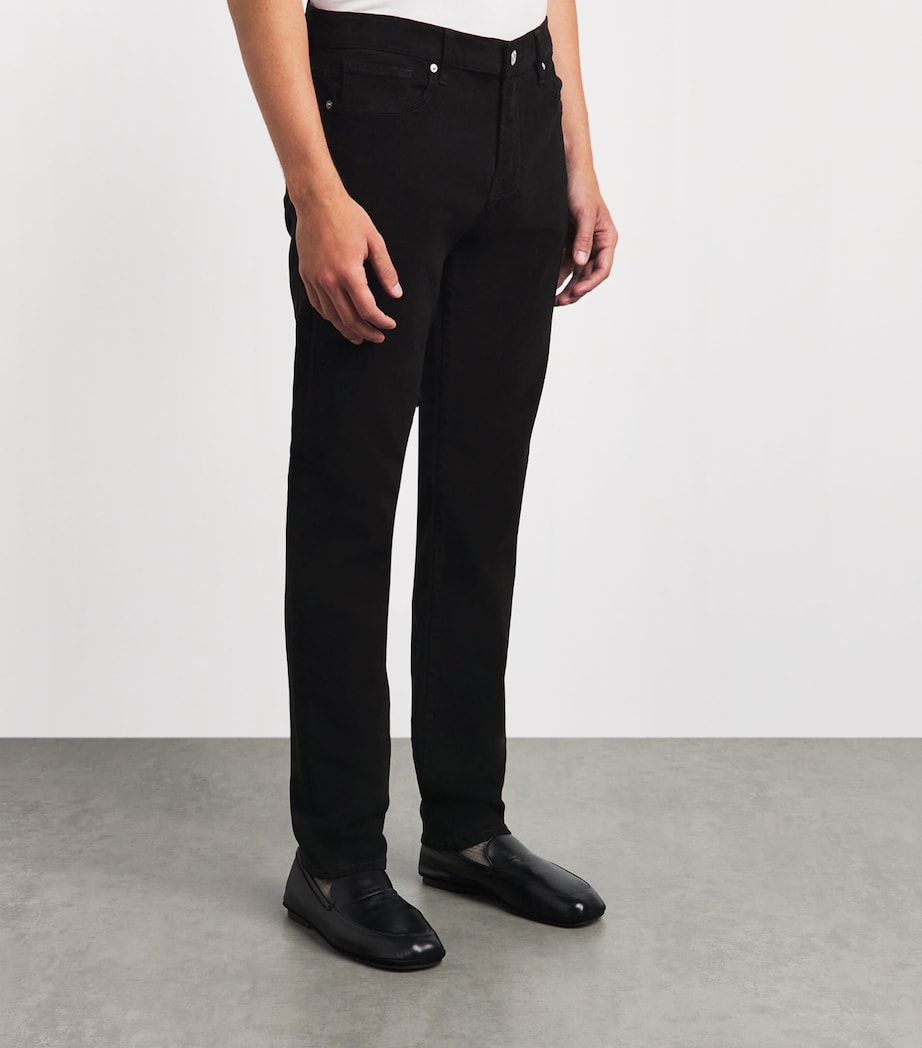 FRAME Mens L'Homme Slim Jeans Noir Image 4