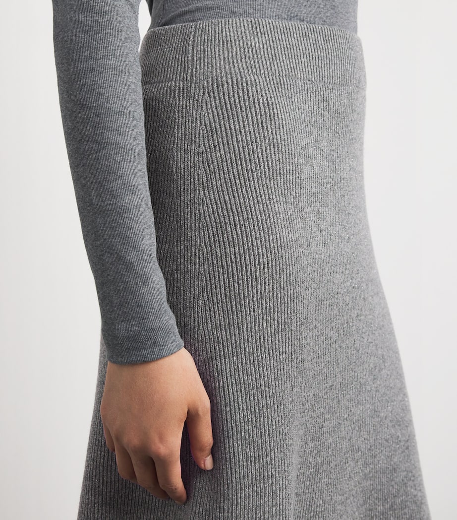 Merino Wool-Blend Midi Skirt 8132 ROCCIA Image 6