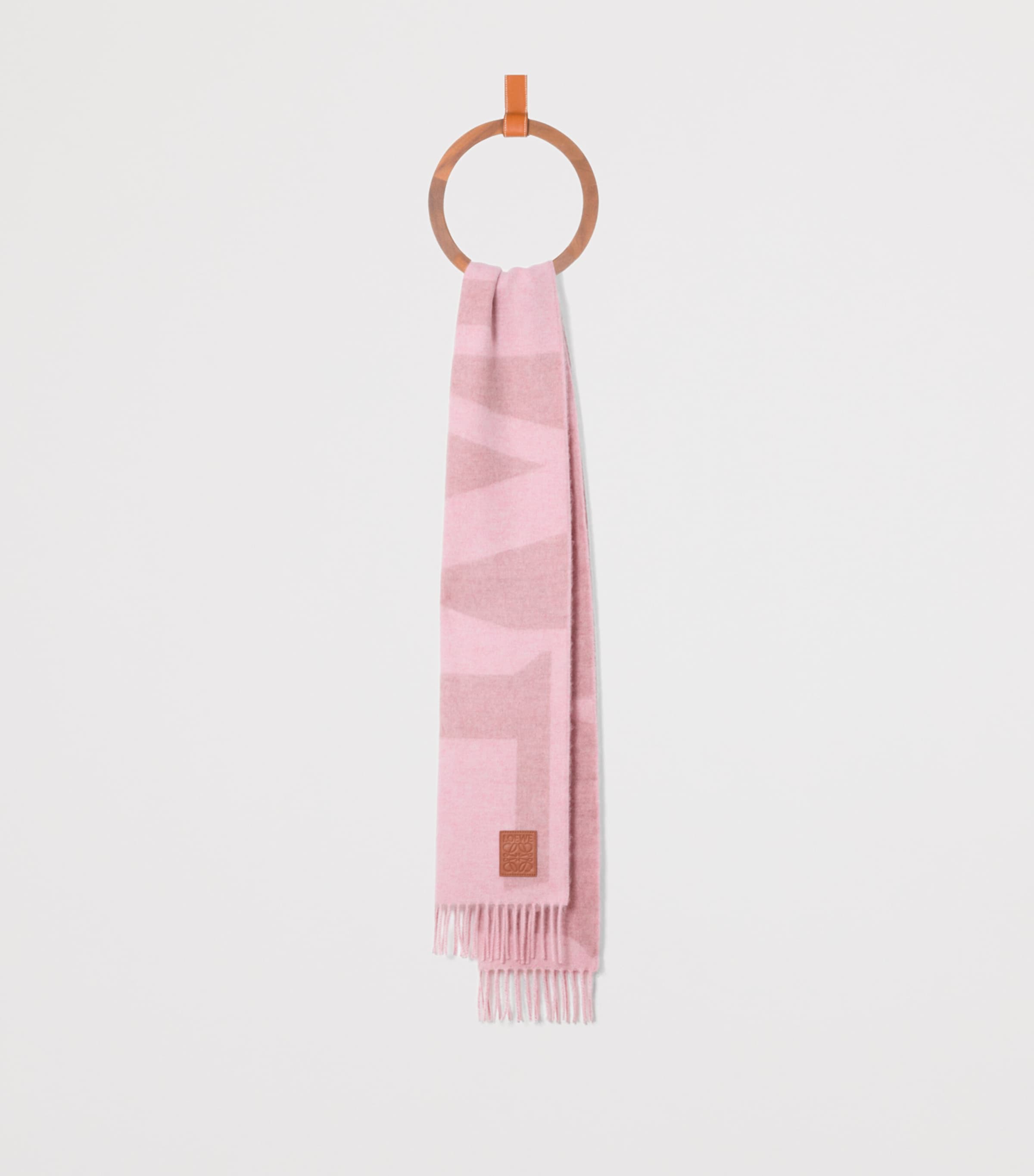 Cashmere Anagram Scarf LIGHT PINK/PINK Image 2