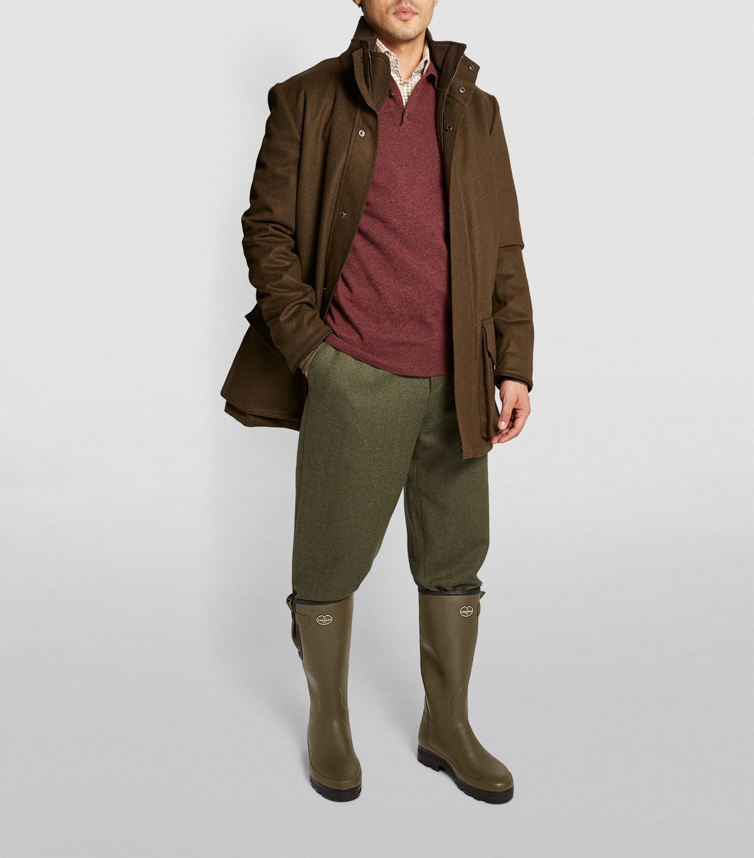 Neoprene-Lined Vierzonord Wellington Boots VERT CHAMEAU 7100 Image 10