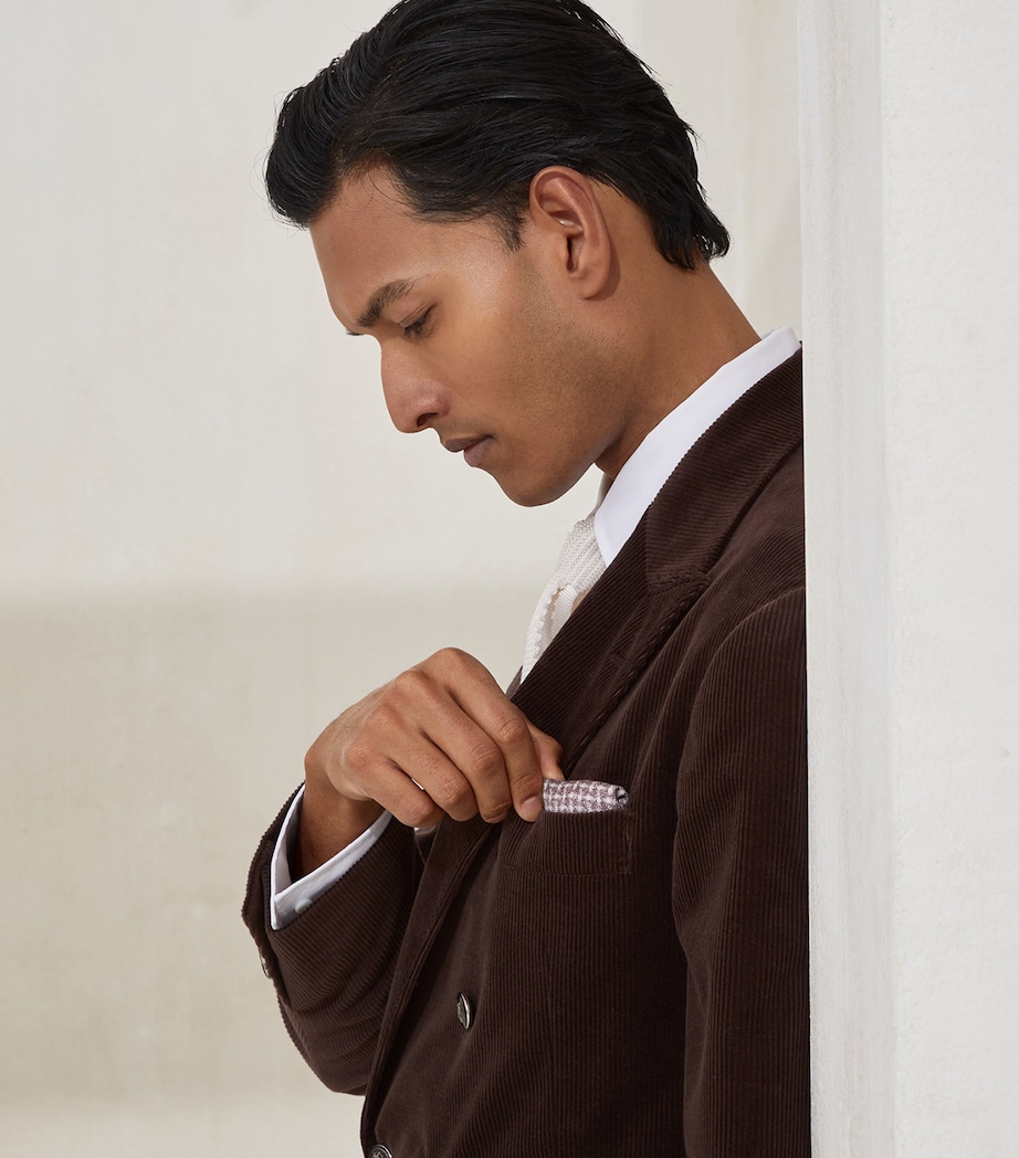 Silk Patterned Pocket Square C9218 Image 2