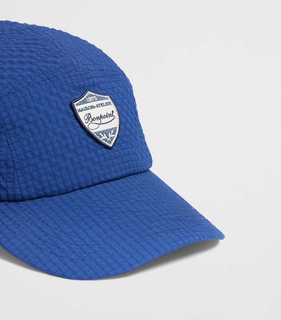 Seersucker Baseball Cap BLEU INTENSE Image 3