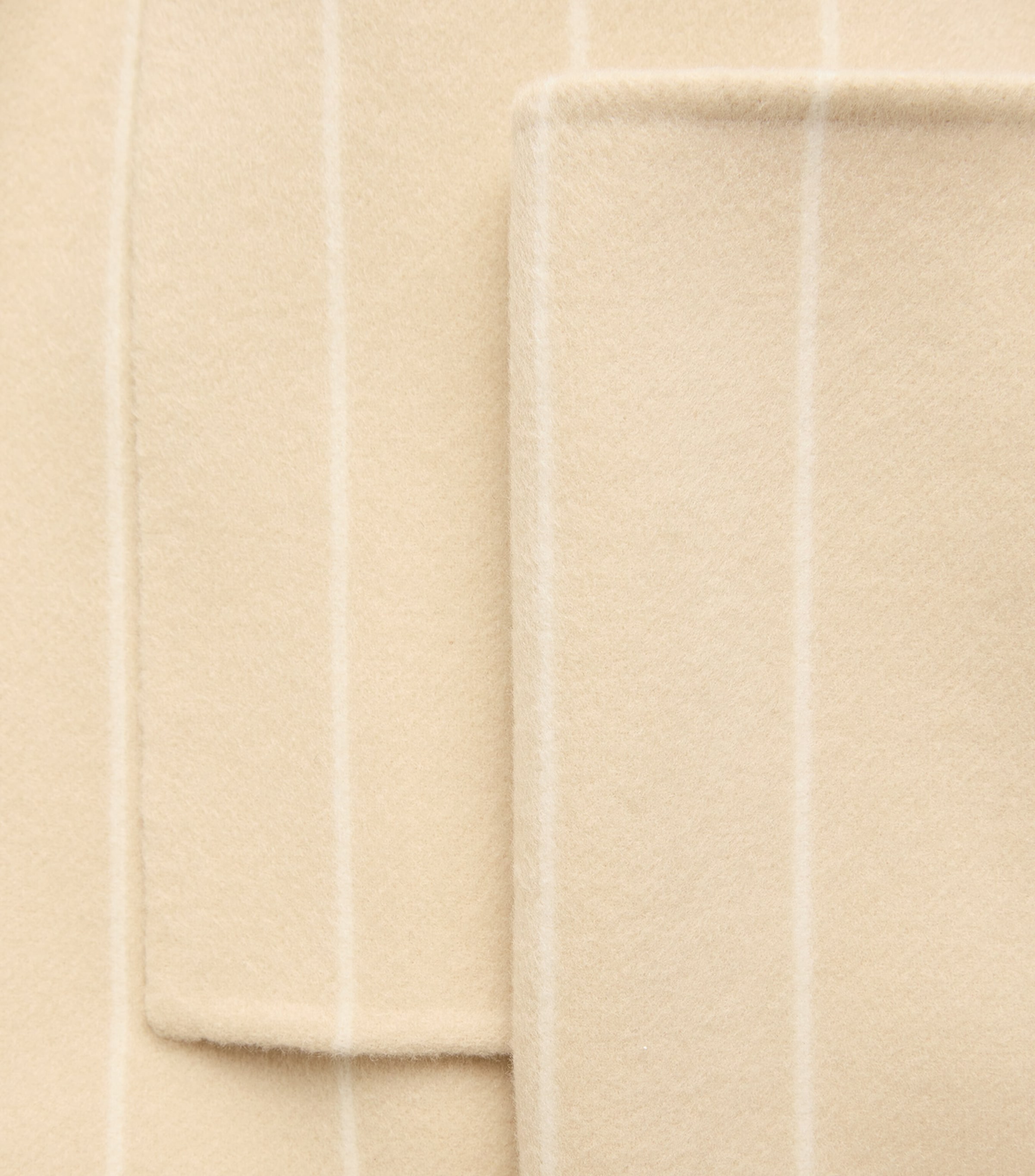 Wool-Silk Stripe Scheffer Coat AFFOGATO/IVORY Image 5