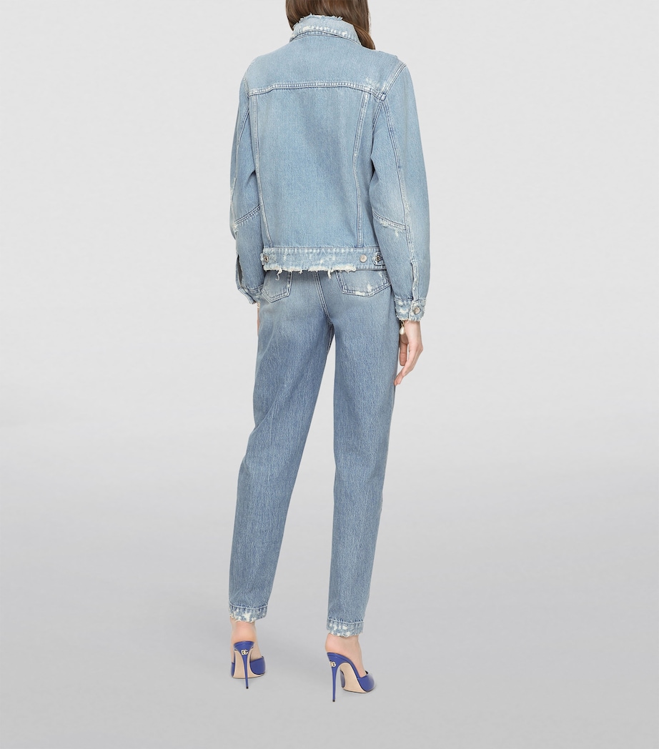 Distressed Denim Jacket S9001-COMBINED COLOU Image 4