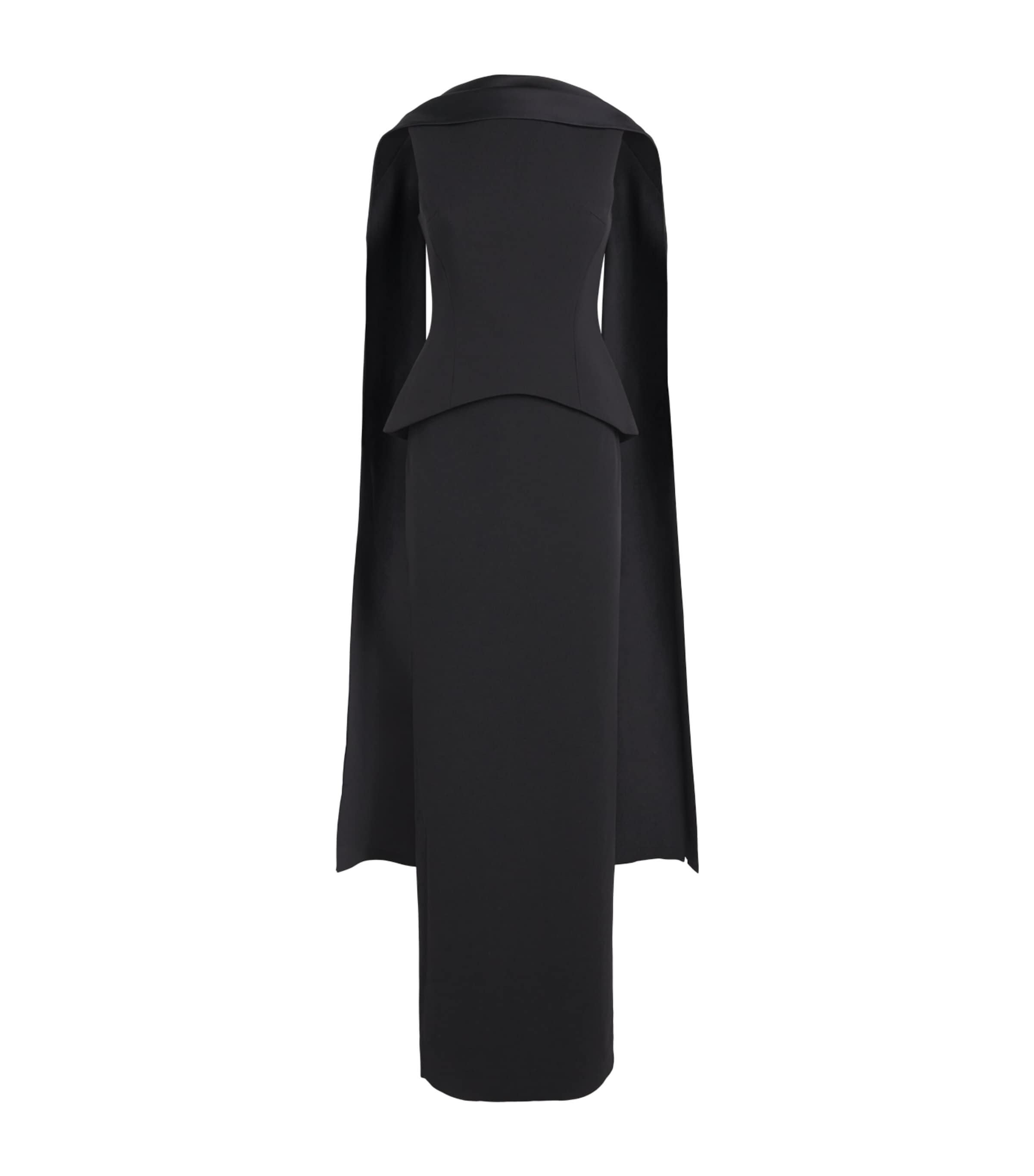Solace London Womens Cape Annie Maxi Dress Black Image 1