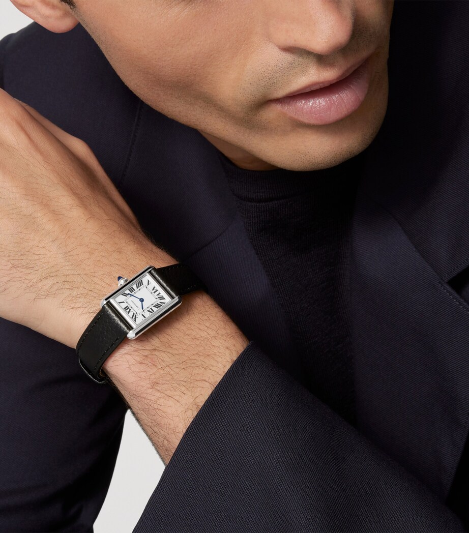 Cartier Small Stainless Steel Tank Must Watch 22mm Silvered Image 7