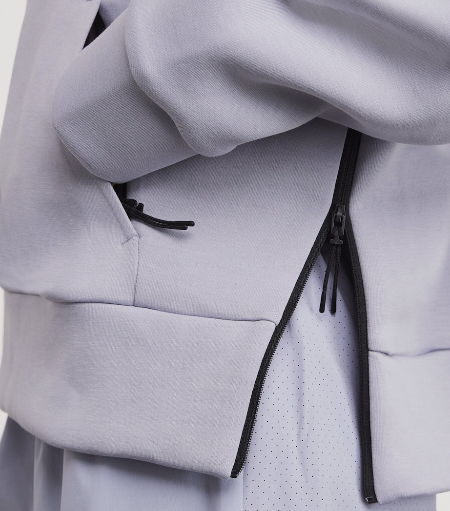 Cotton-Blend Focus Tech Hoodie LILAC Image 6