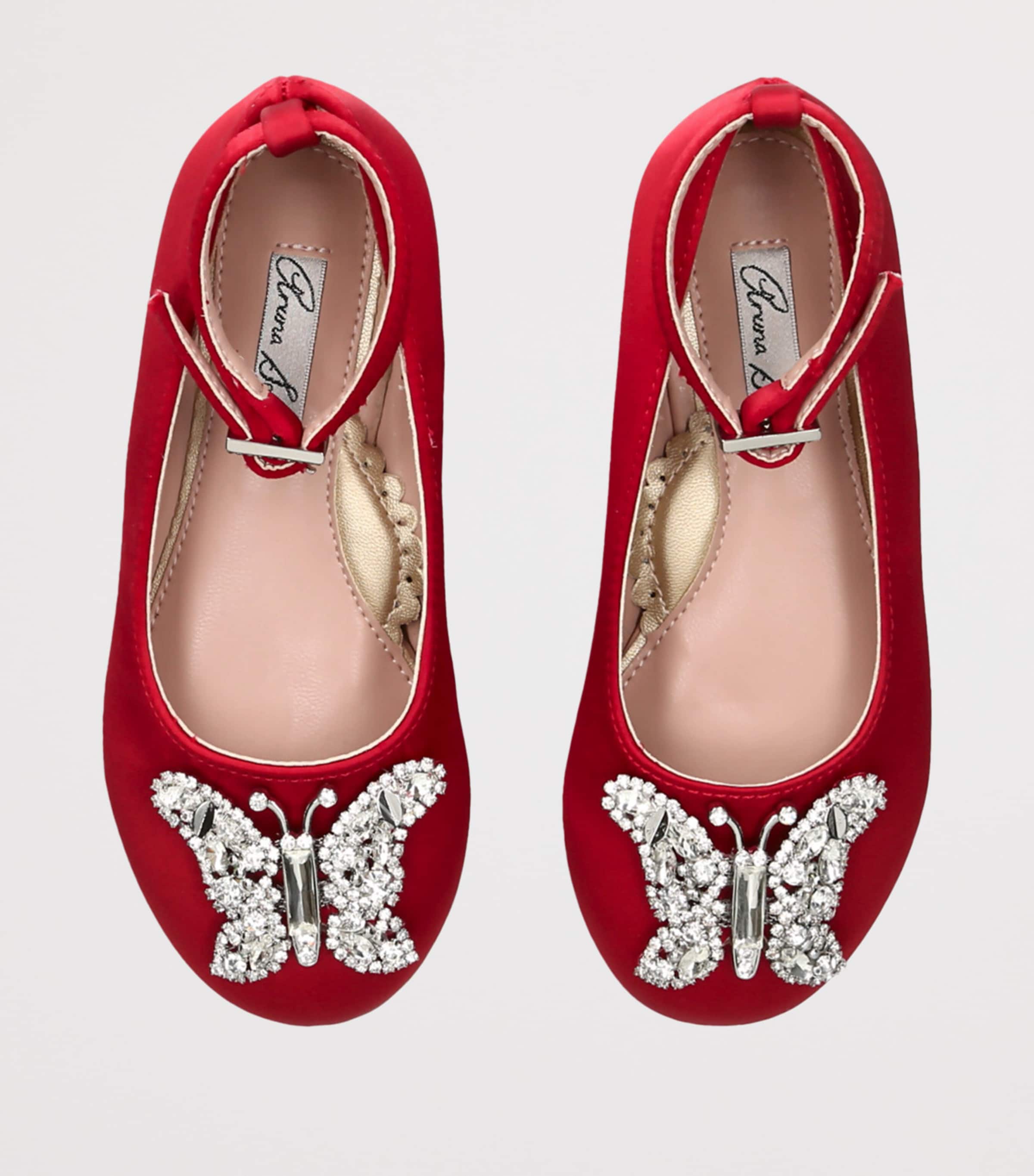 Satin Angelina Ballet Flats RED/DARK Image 4