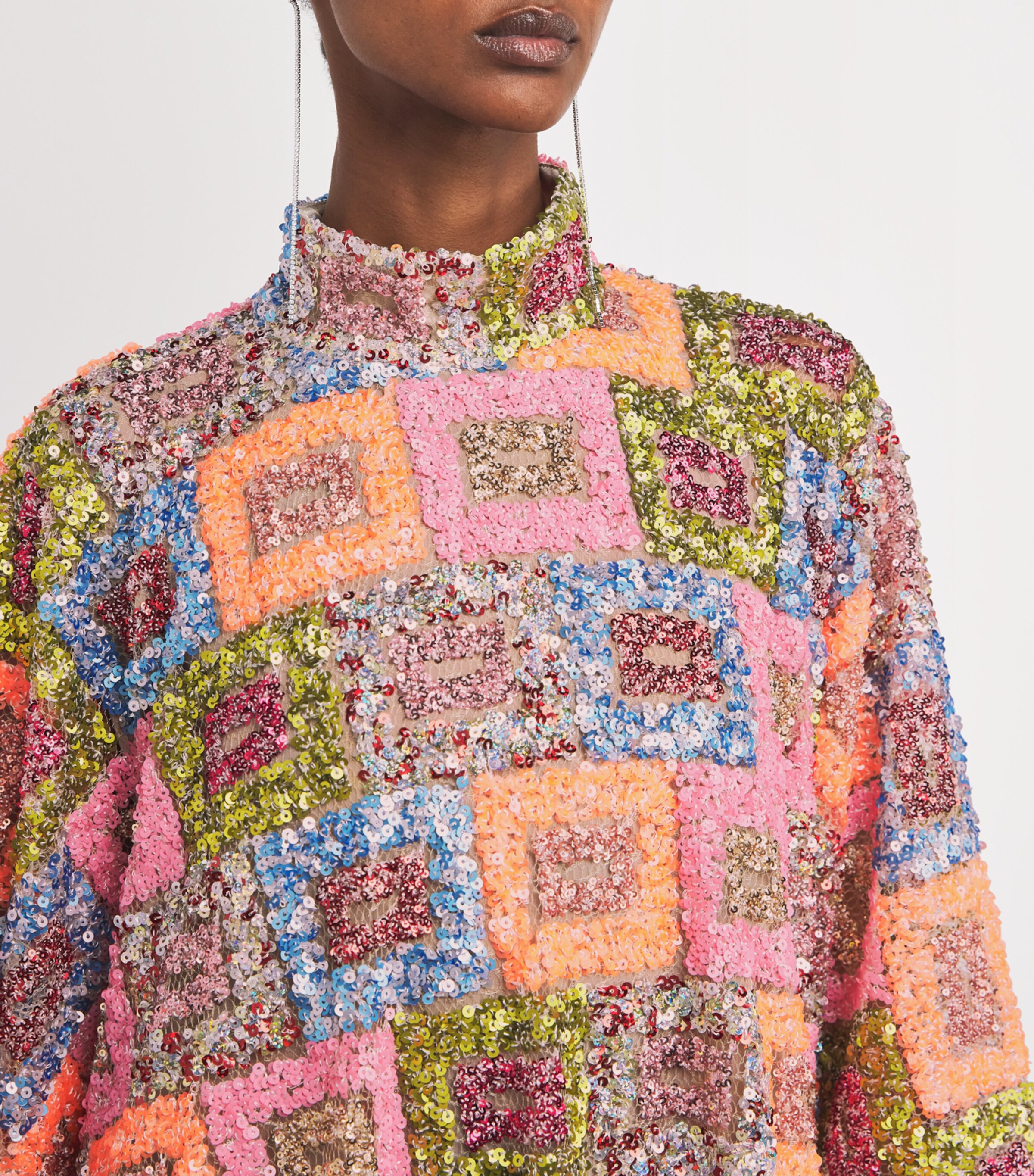 Sequinned Bermuda Kaftan MULTICOLOR Image 6