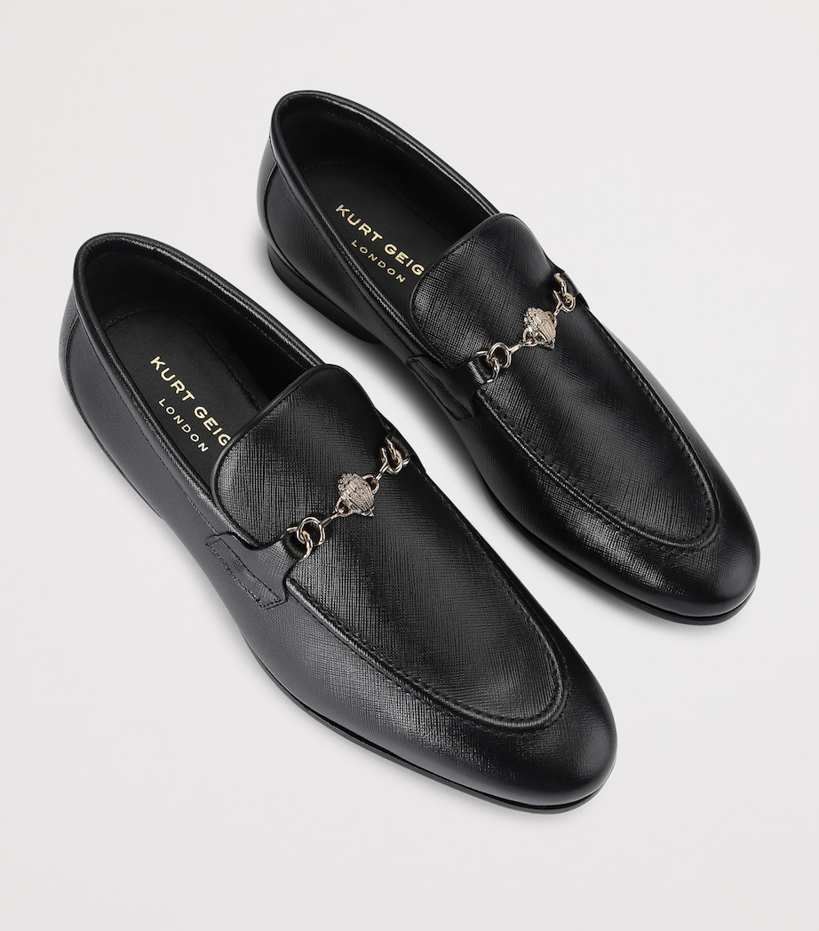 Grained Leather Alton Loafers BLK/OTHER Image 3