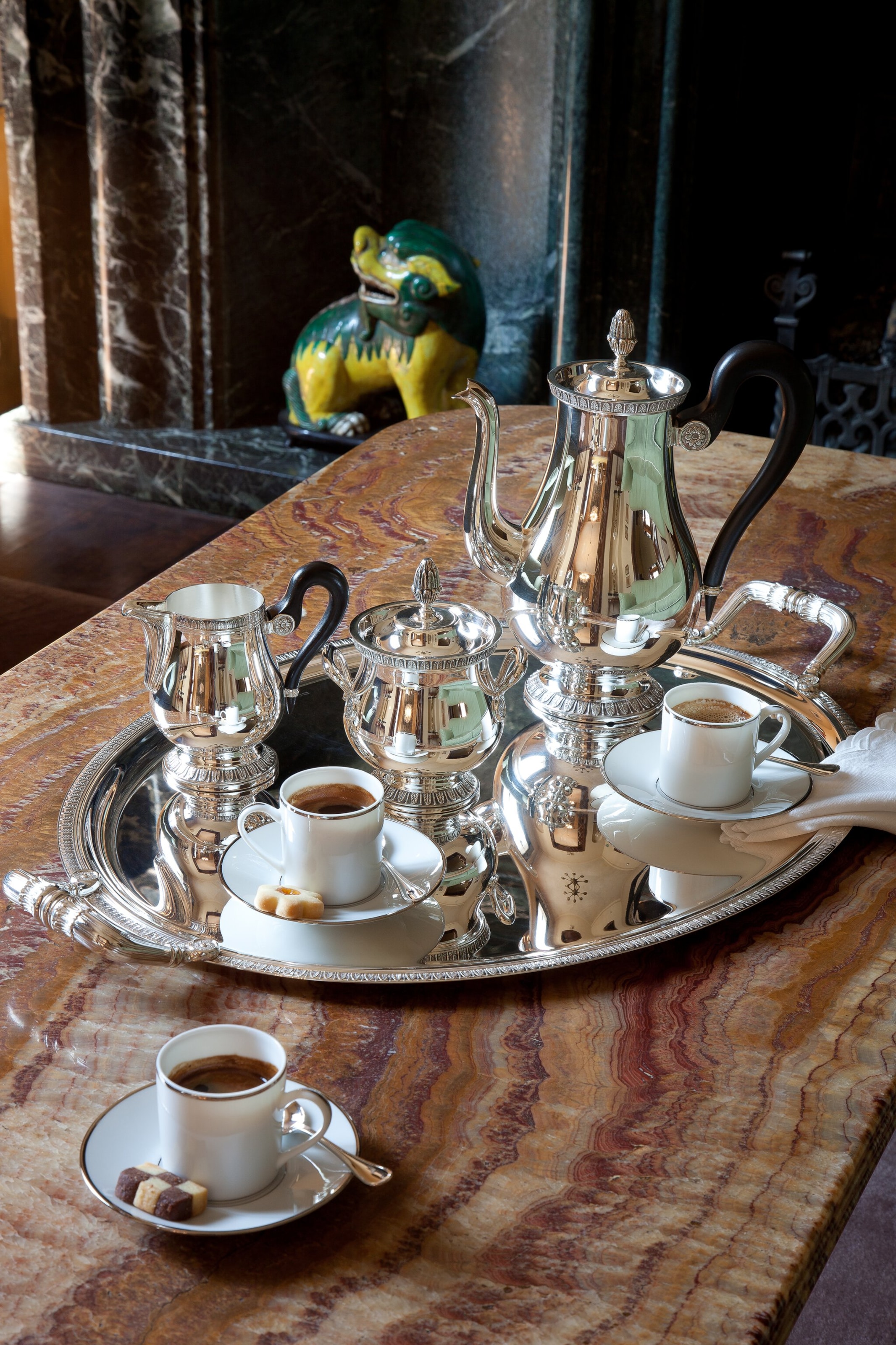 Christofle Silver-Plated Malmaison Oval Tray (53cm x 42cm