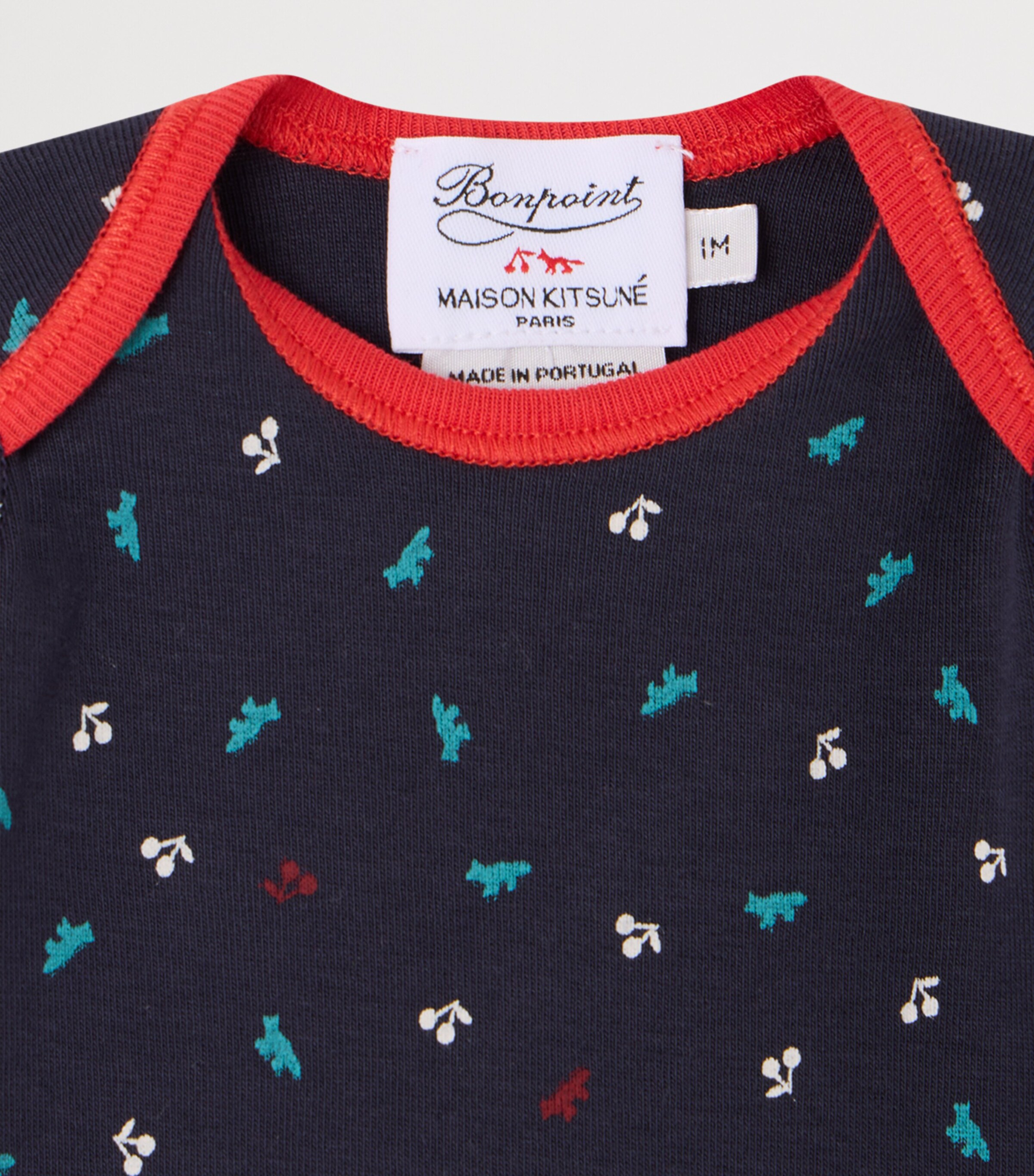 Bonpoint Cotton Top and Trousers Set (3-18 Months) Imp Marine Image 3
