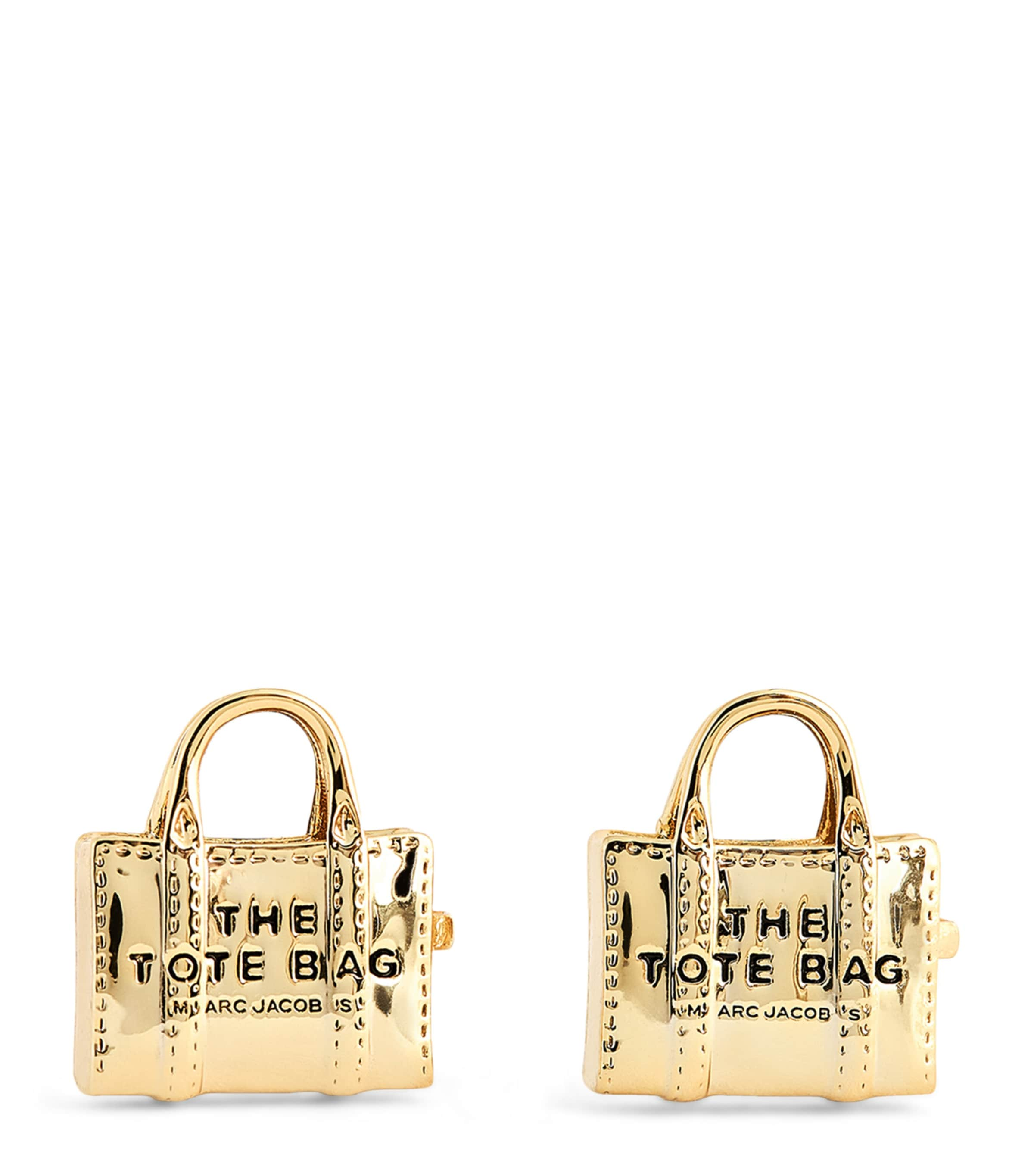 Marc Jacobs Gold-plated The Tote Bag Stud Earrings