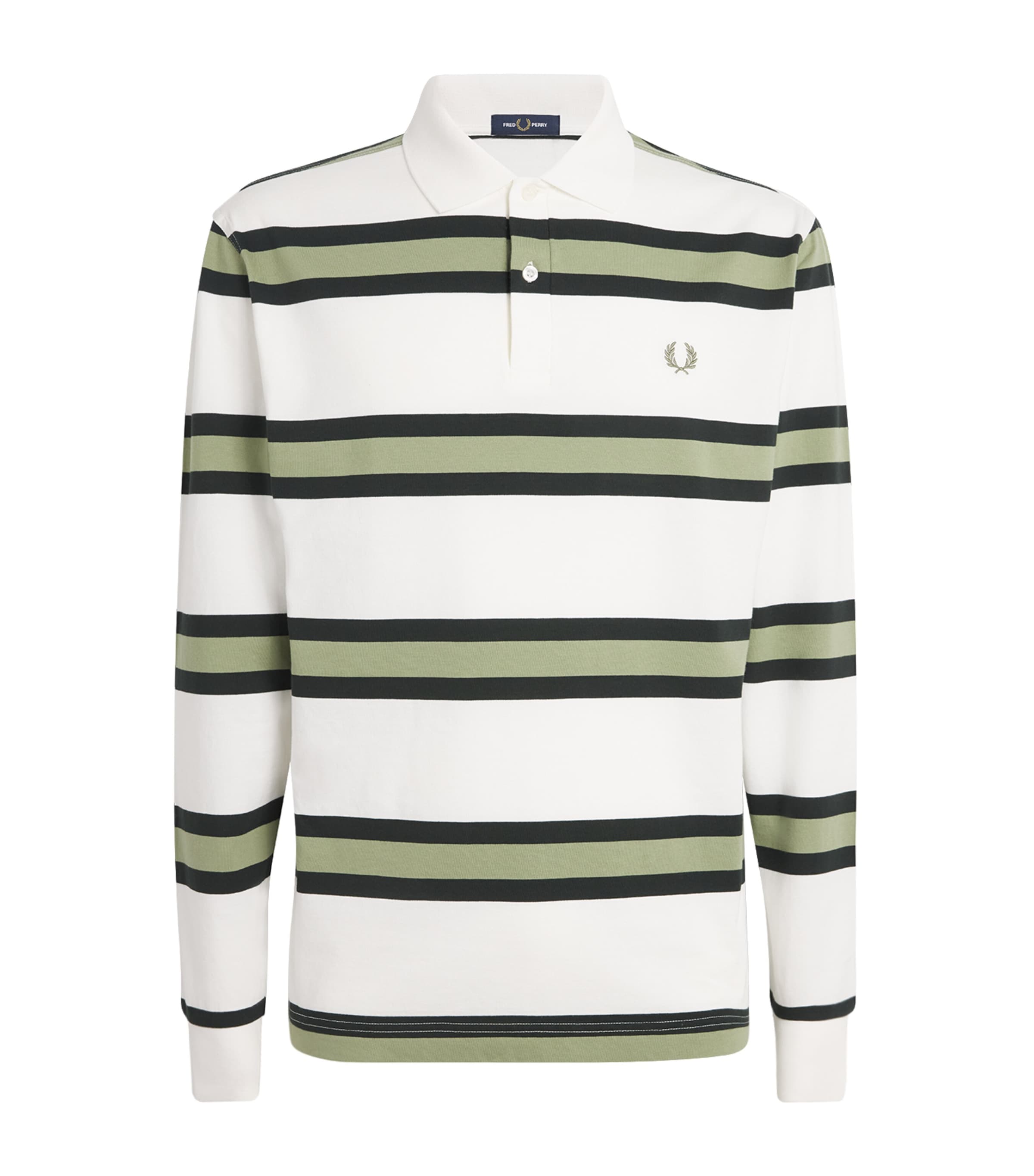 Fred Perry Cotton Jersey Long-Sleeve Polo Shirt | Men Clothing | Polo Shirts | Designers | Fred Perry