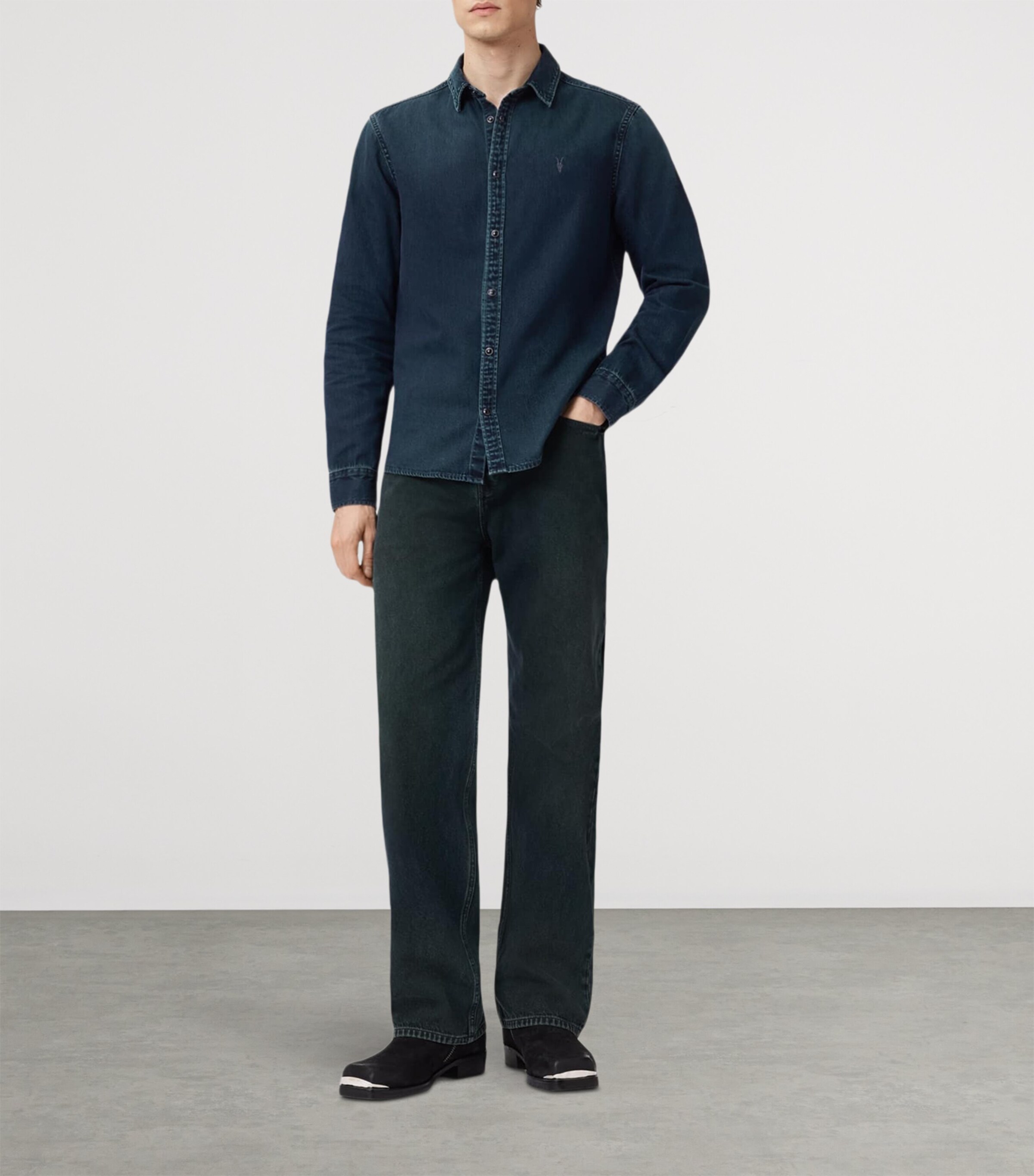 Organic Cotton Gleason Shirt PHANTOM BLUE Image 2