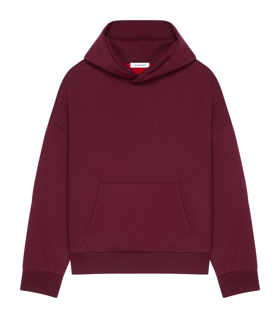 Cotton Couture Seam Hoodie BURGUNDY Image 1