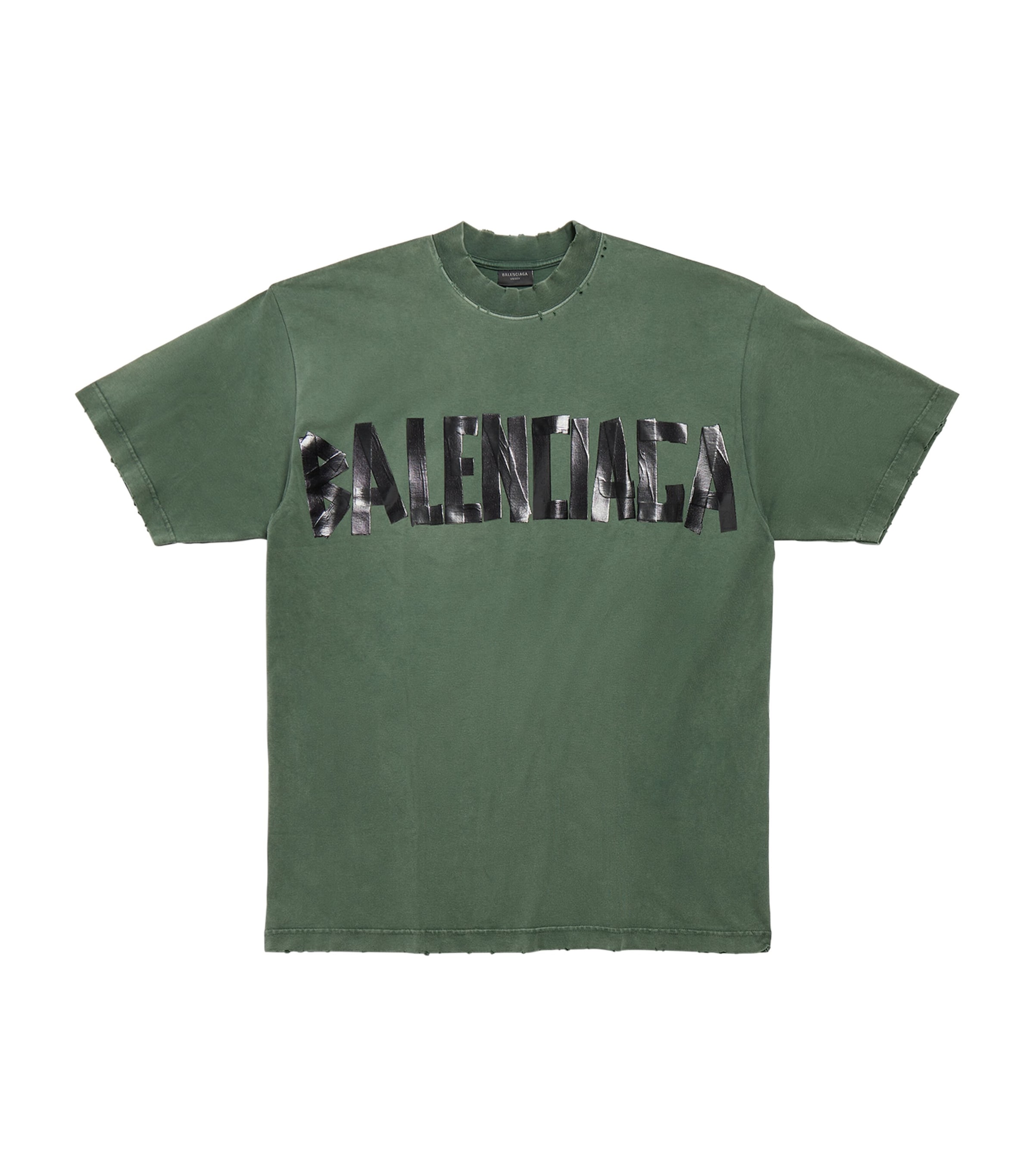 Balenciaga Oversized Logo T-shirt In Brown