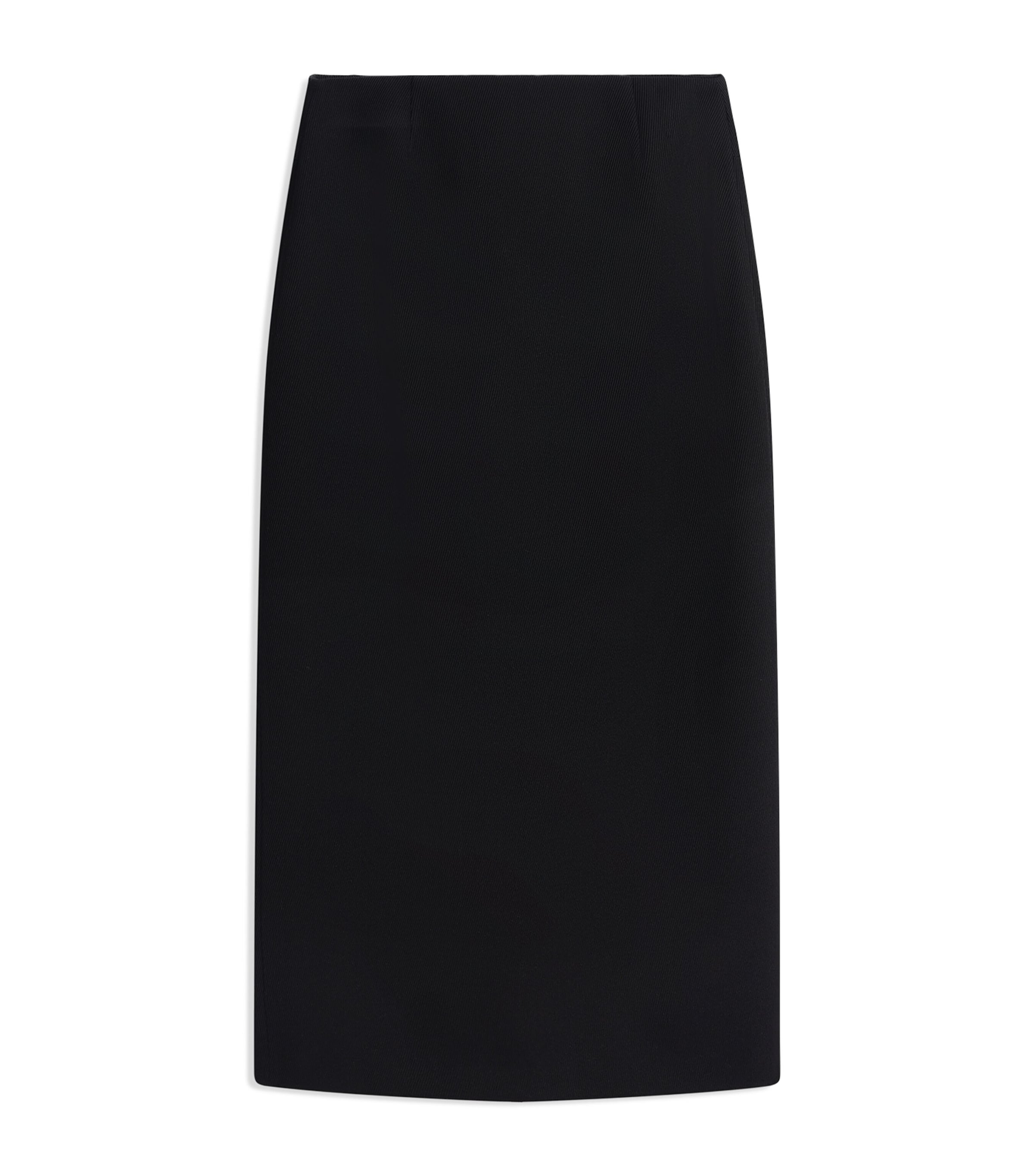Schiaparelli Womens Wool Gabardine Pencil Skirt Black Image 1