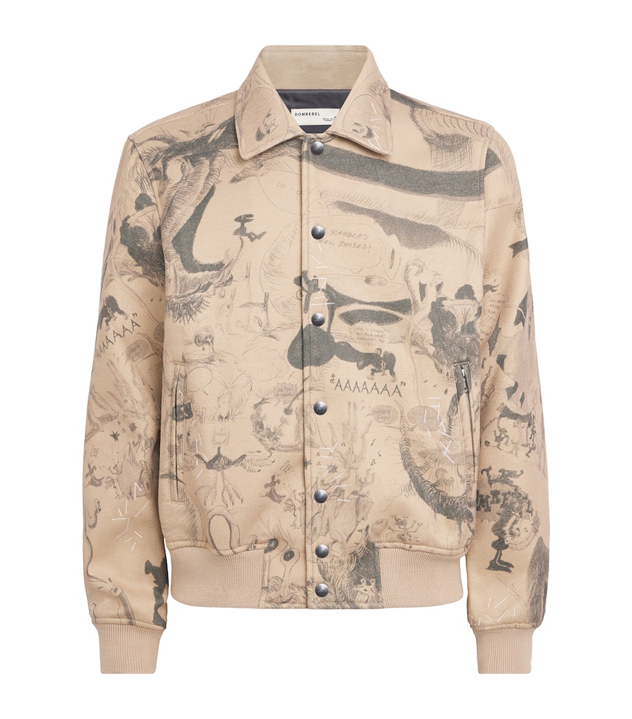Sketch Bomber Jacket BEIGE Image 1