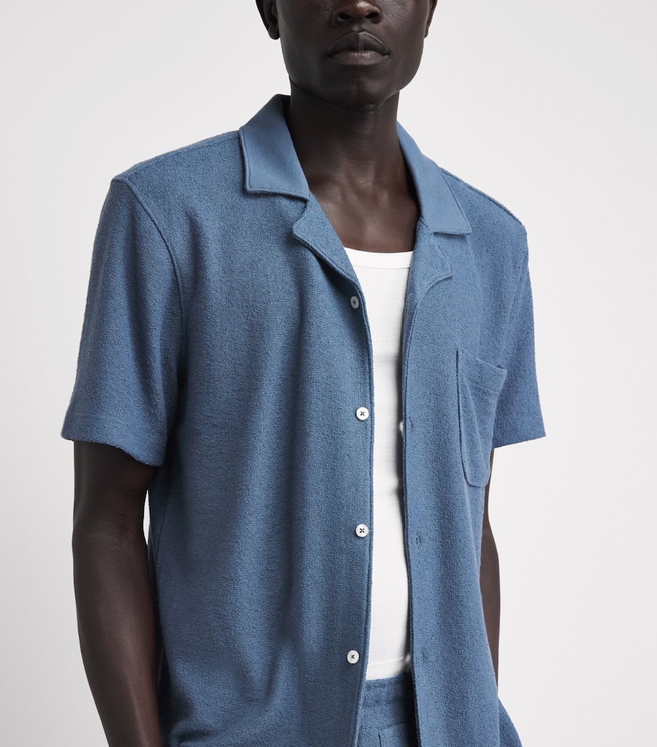 PAIGE Mens Bouclé Oliver Shirt Lakeside Image 3