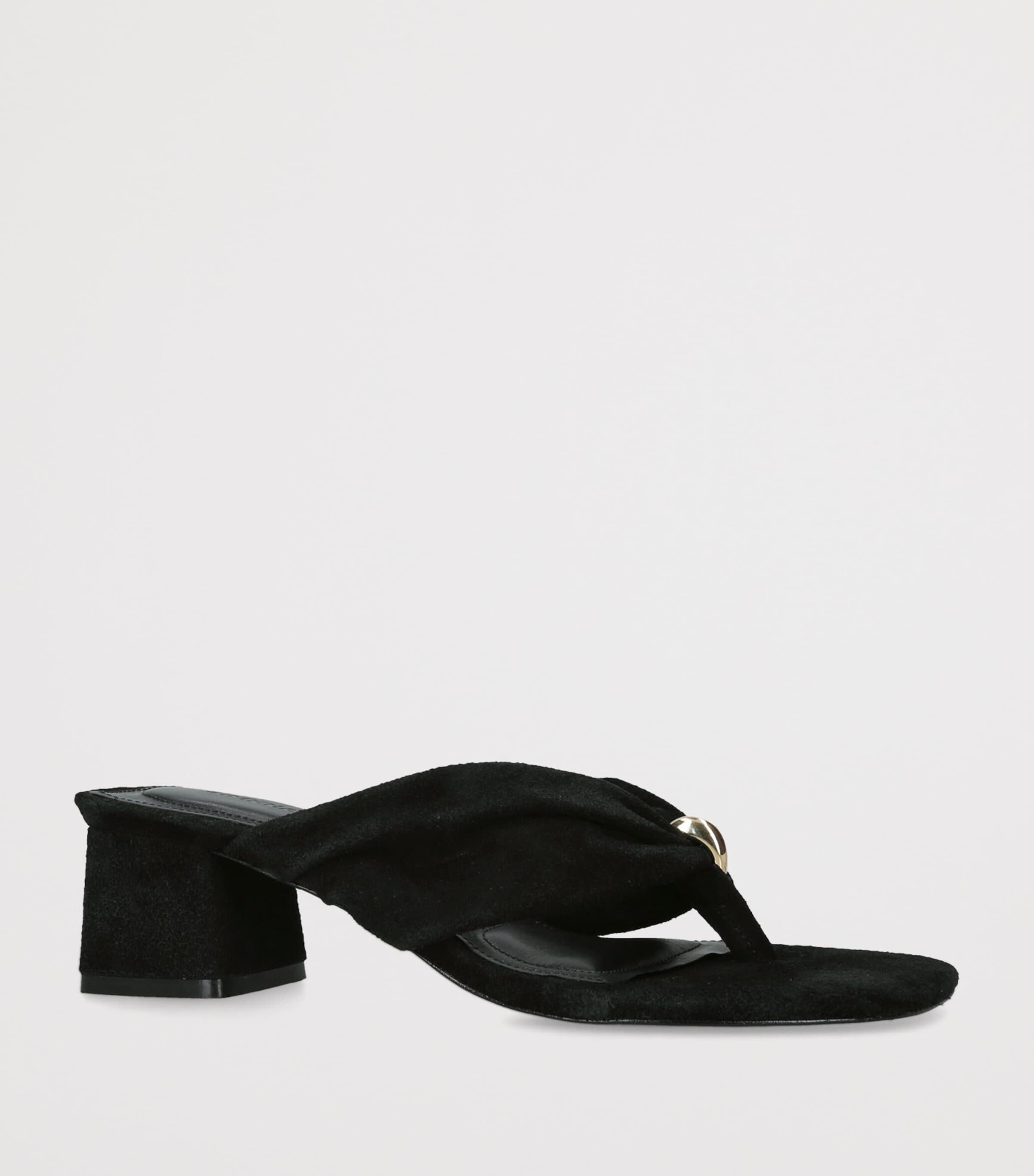 Simkhai Suede Stella Heeled Mules 50 Black Image 2