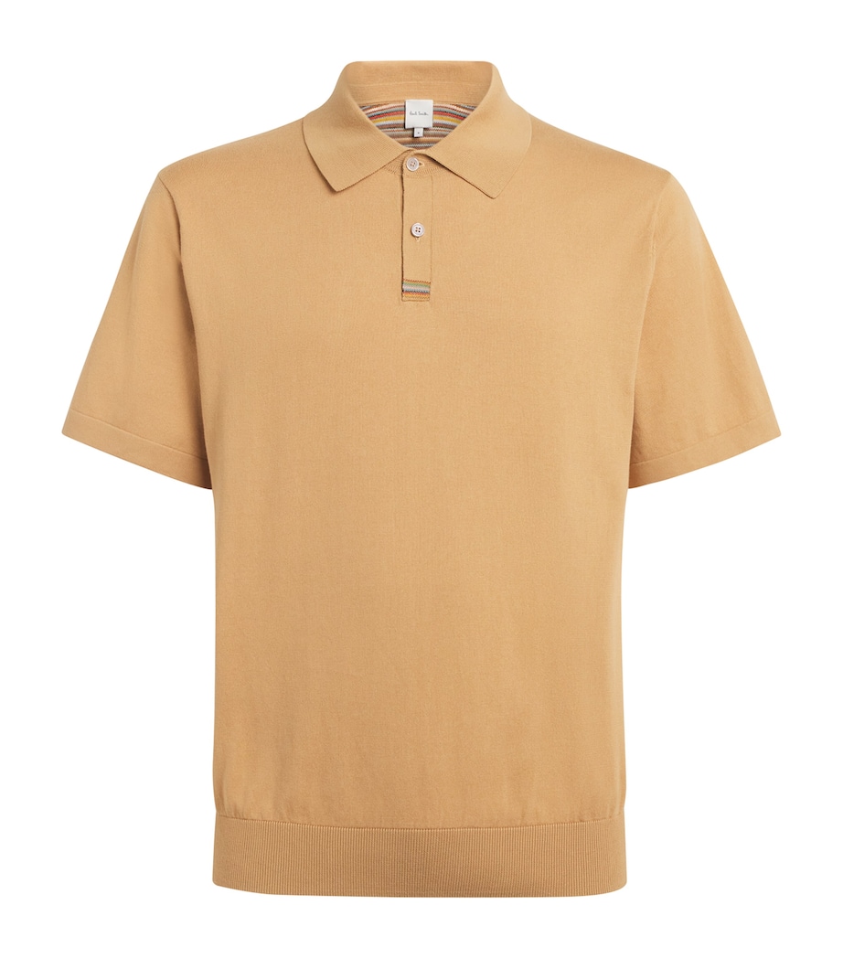 Paul Smith Mens Cotton Artist Stripe Polo Shirt Image 1