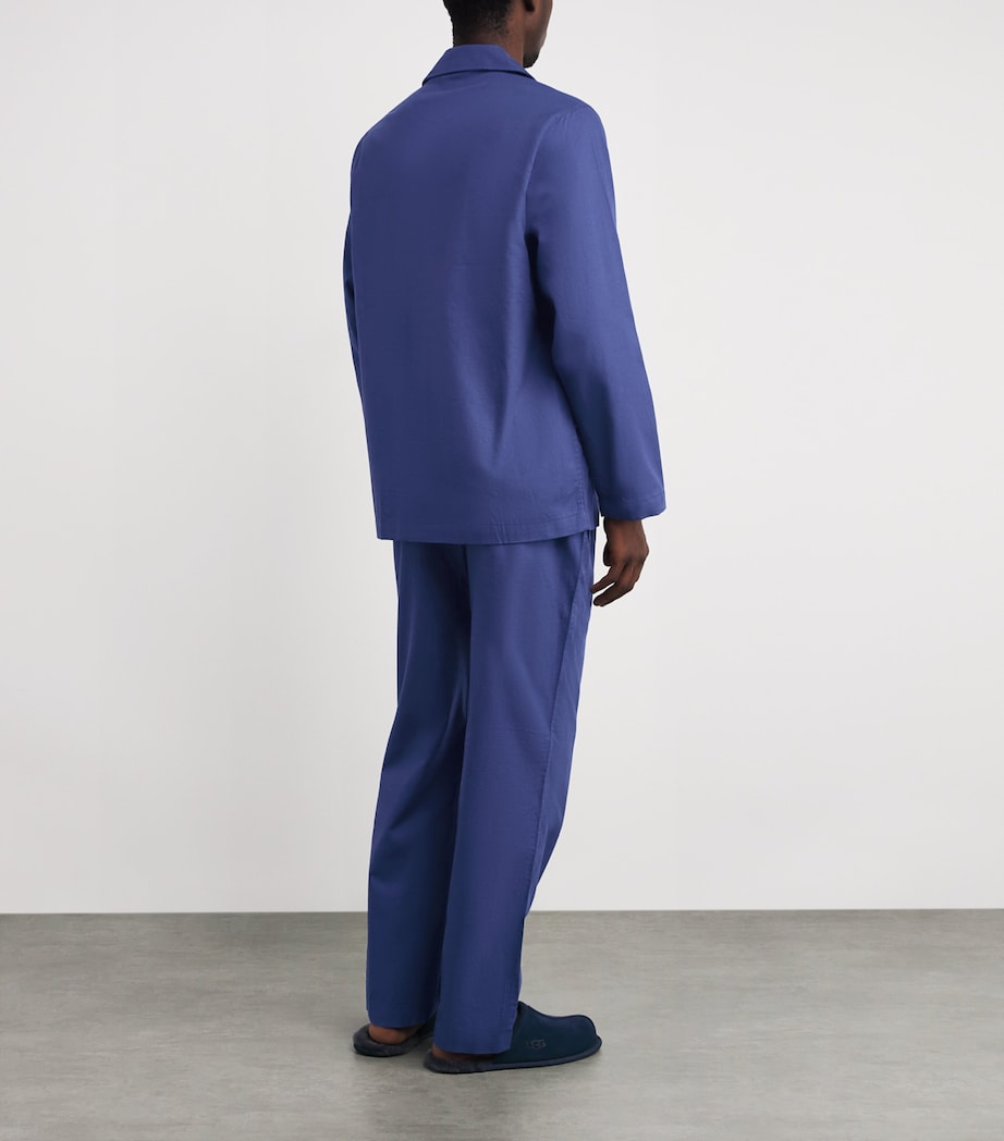 Cotton Check Pyjama Set FAIRWAY GLEN NVY Image 2