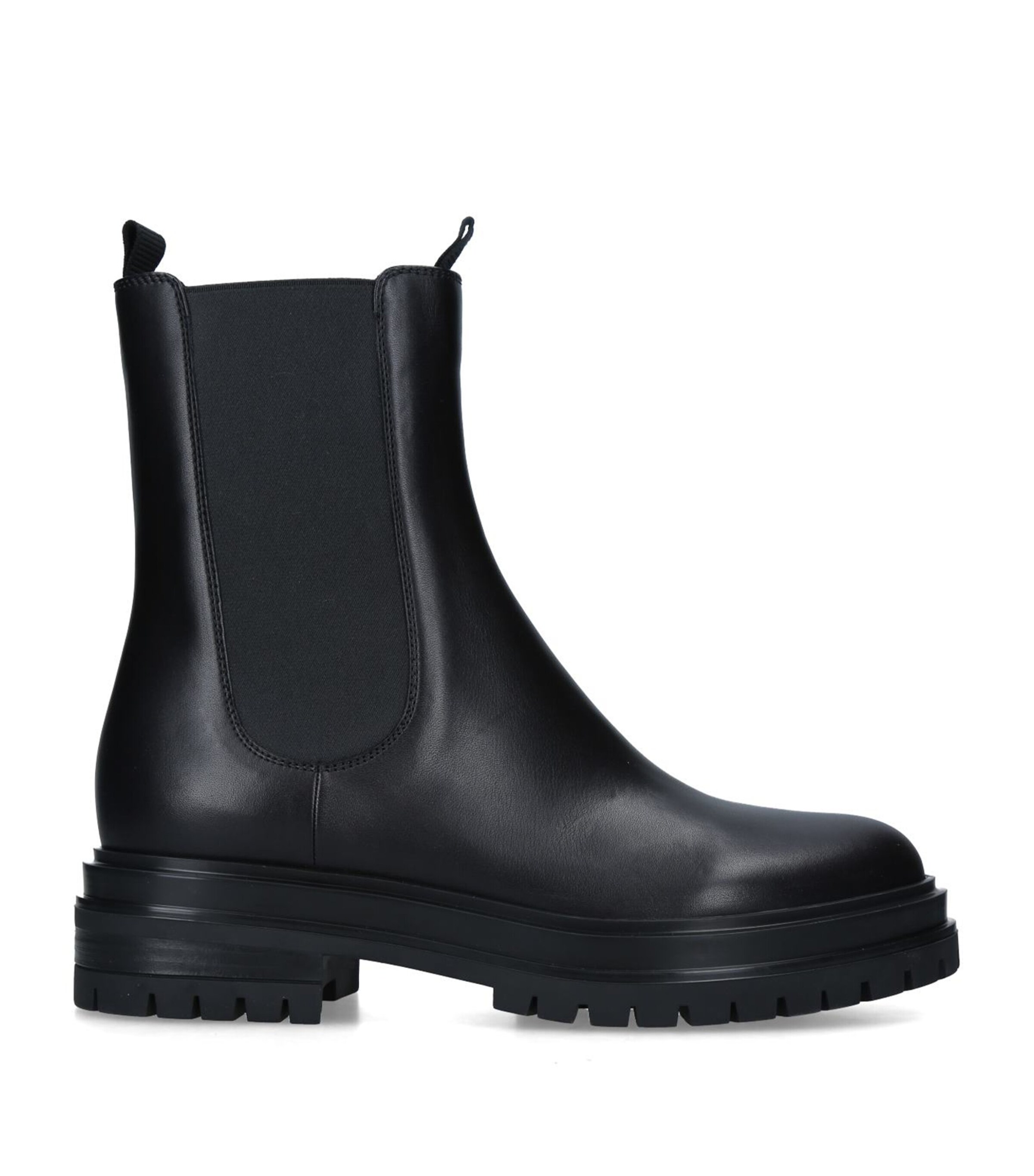 Gianvito Rossi Leather Chester Boots Black Image 3