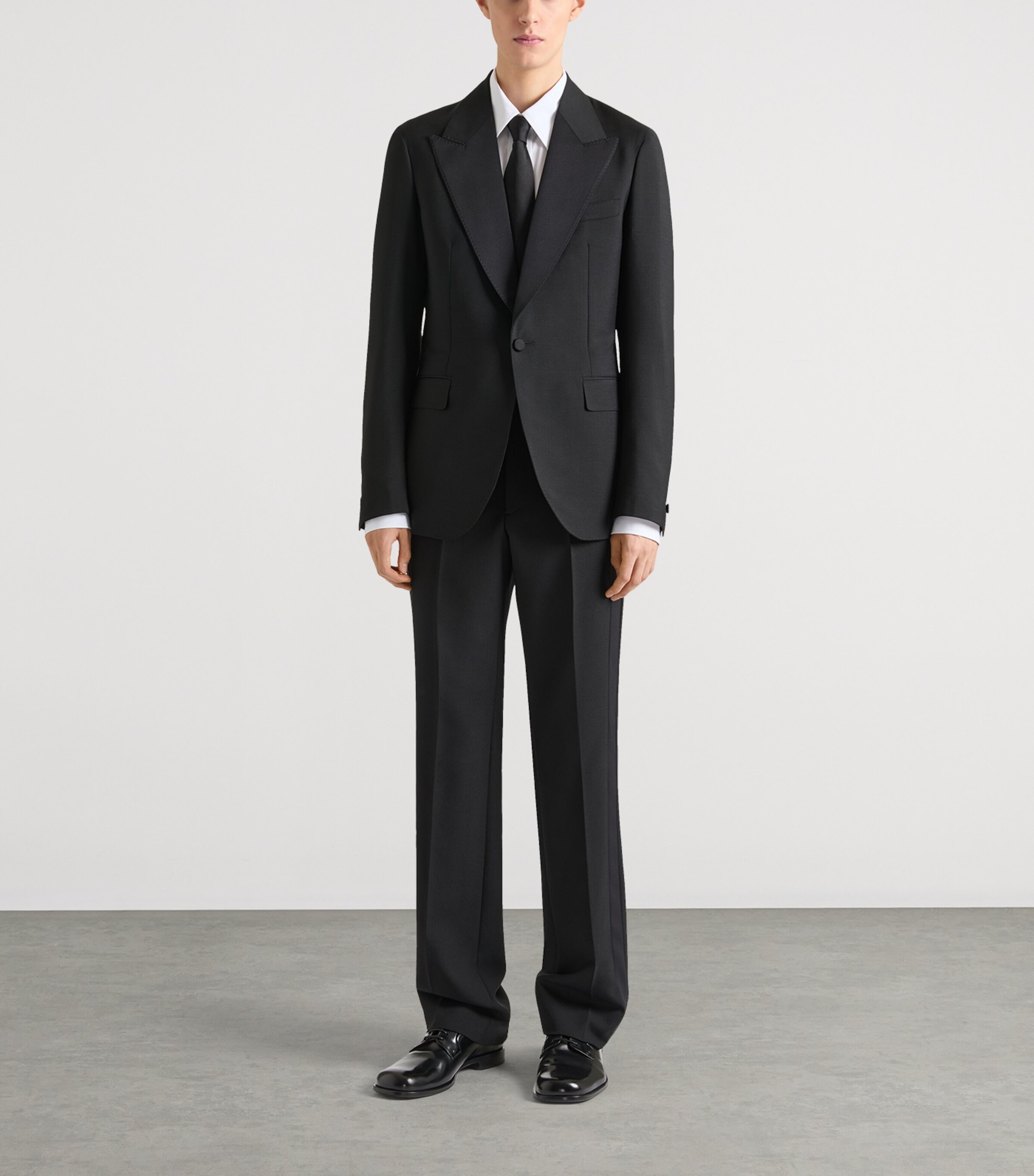 Givenchy Mens Wool-Mohair Tailored Trousers Image 2
